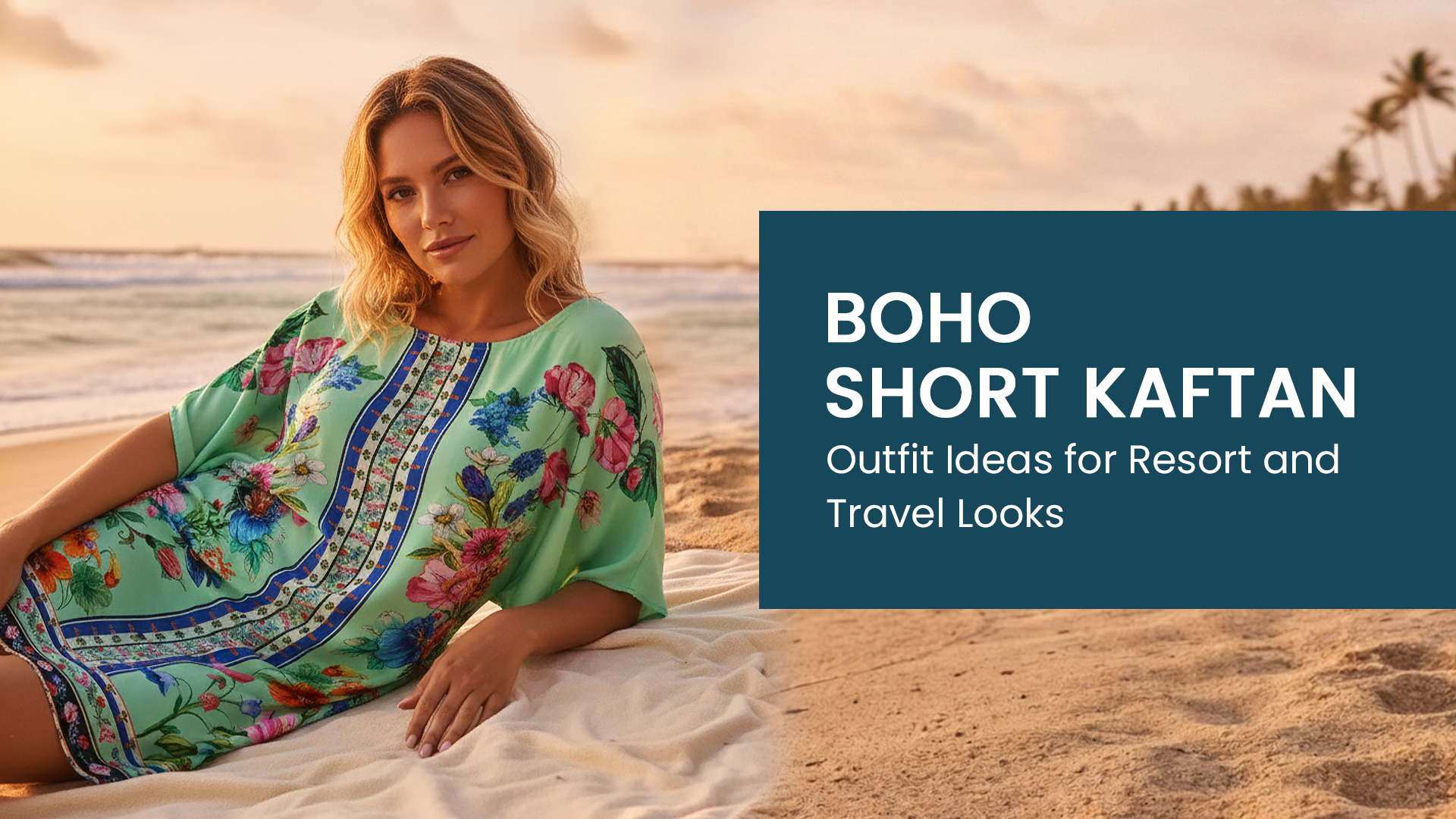Boho Short Kaftan Outfit Ideas for Resort and Travel Looks