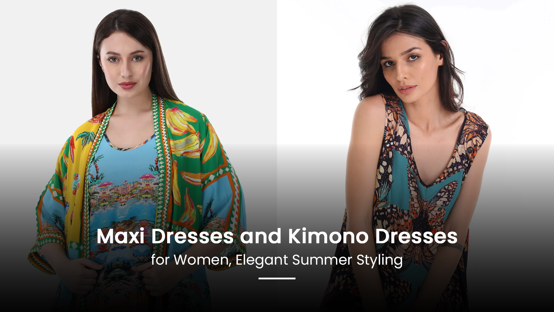 Maxi dresses and kimono dresses for women