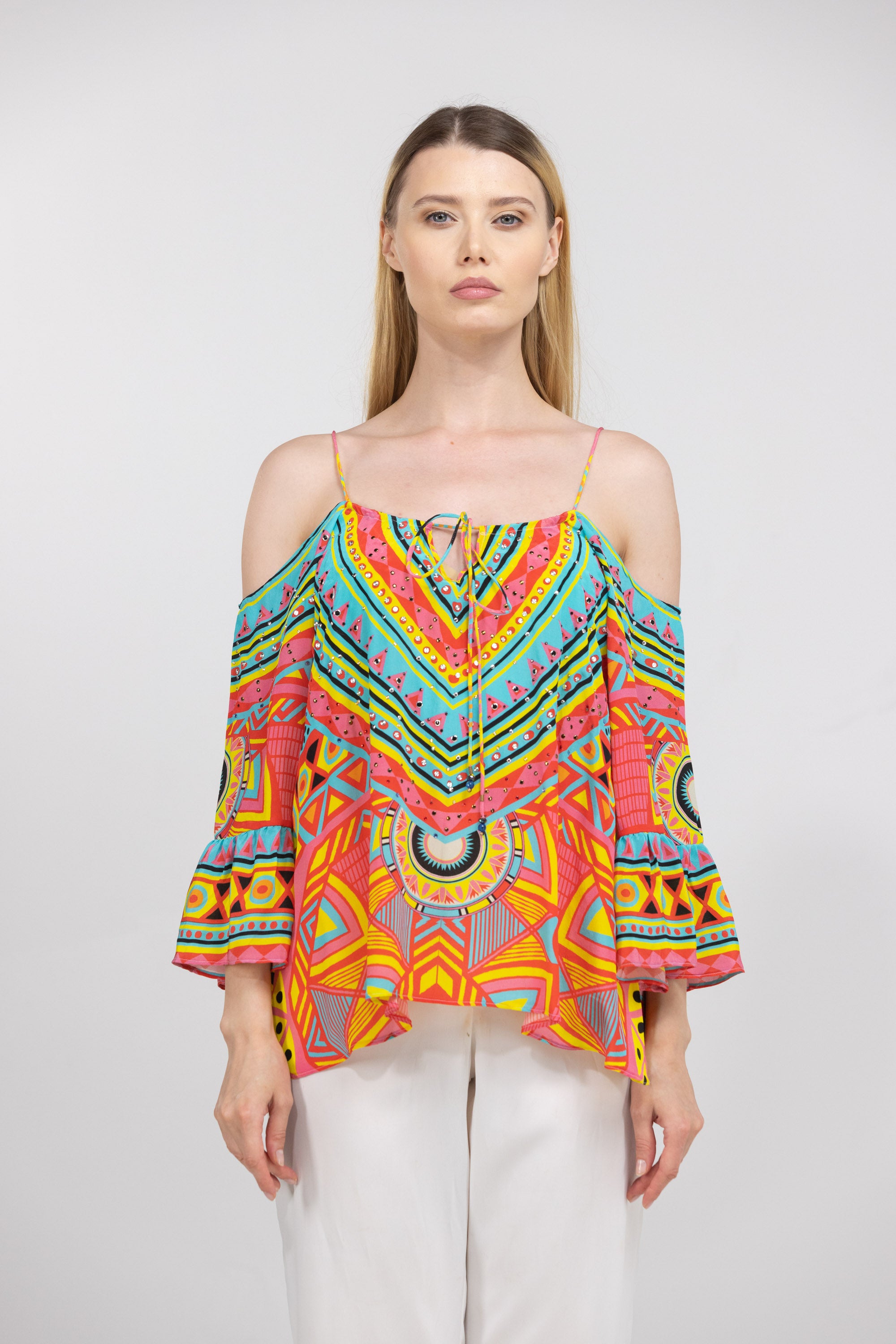 HOBART – GYPSY TOP 100% Silk - TheSwankStore