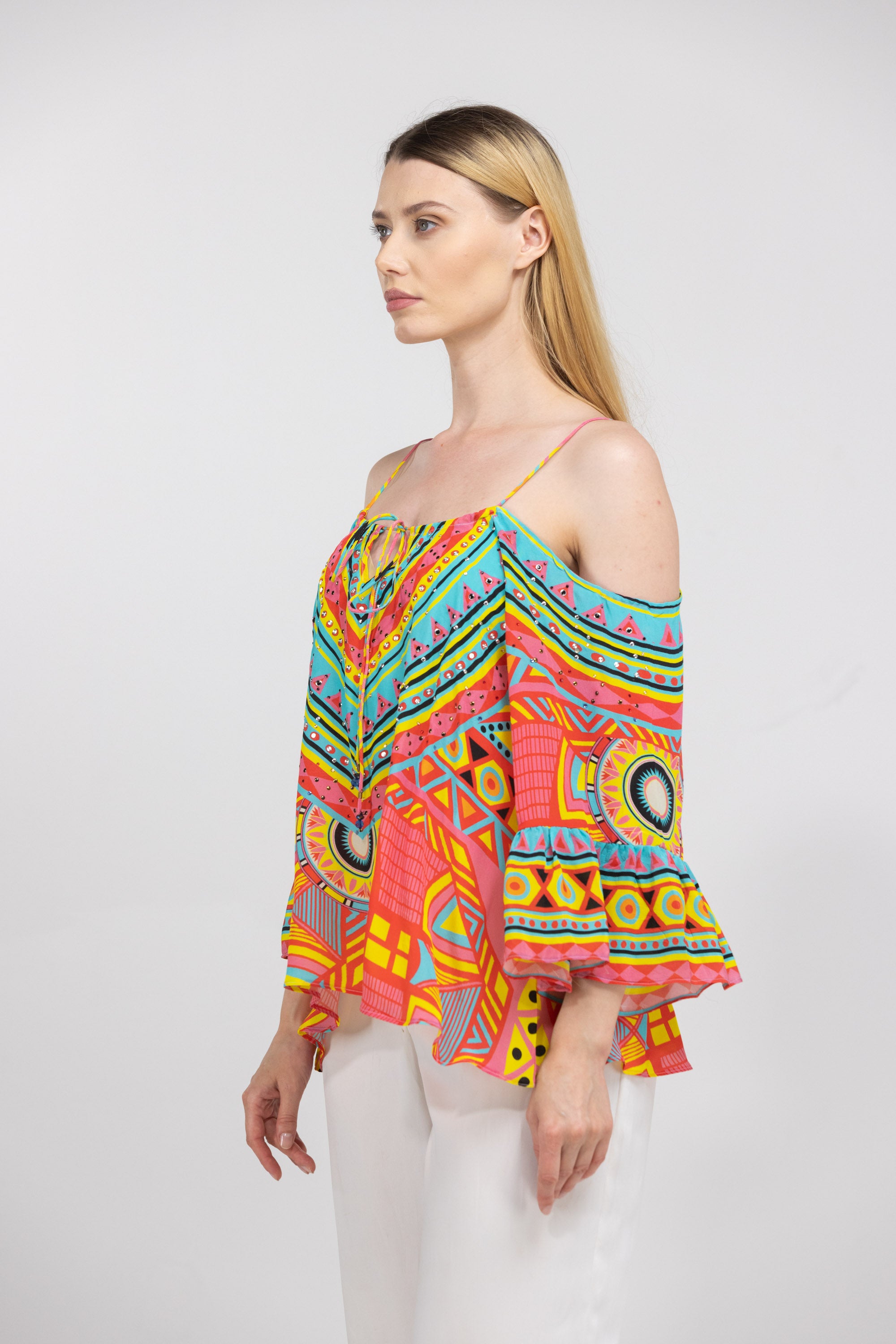 HOBART – GYPSY TOP 100% Silk - TheSwankStore