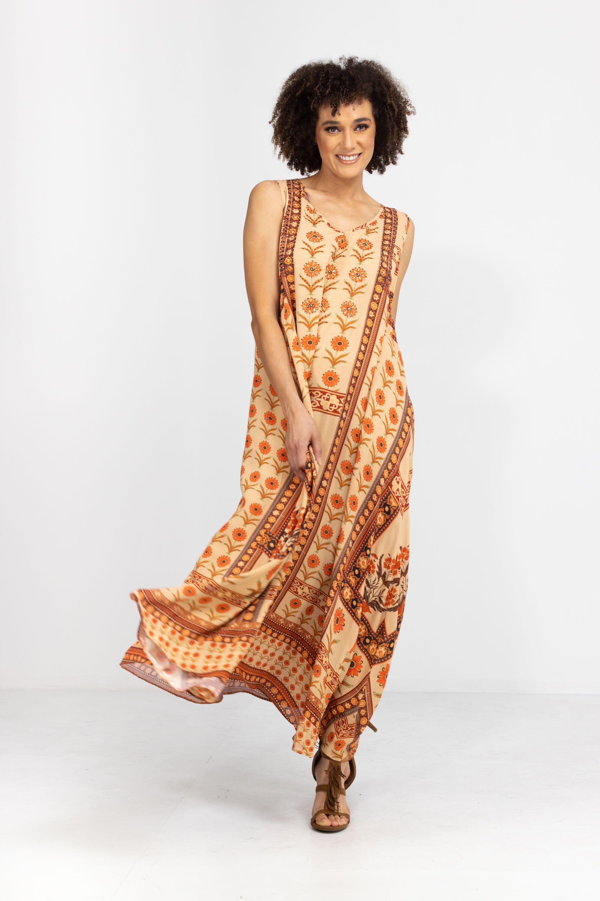 MAHOGANY - SLEEVELESS MAXI DRESS - TheSwankStore