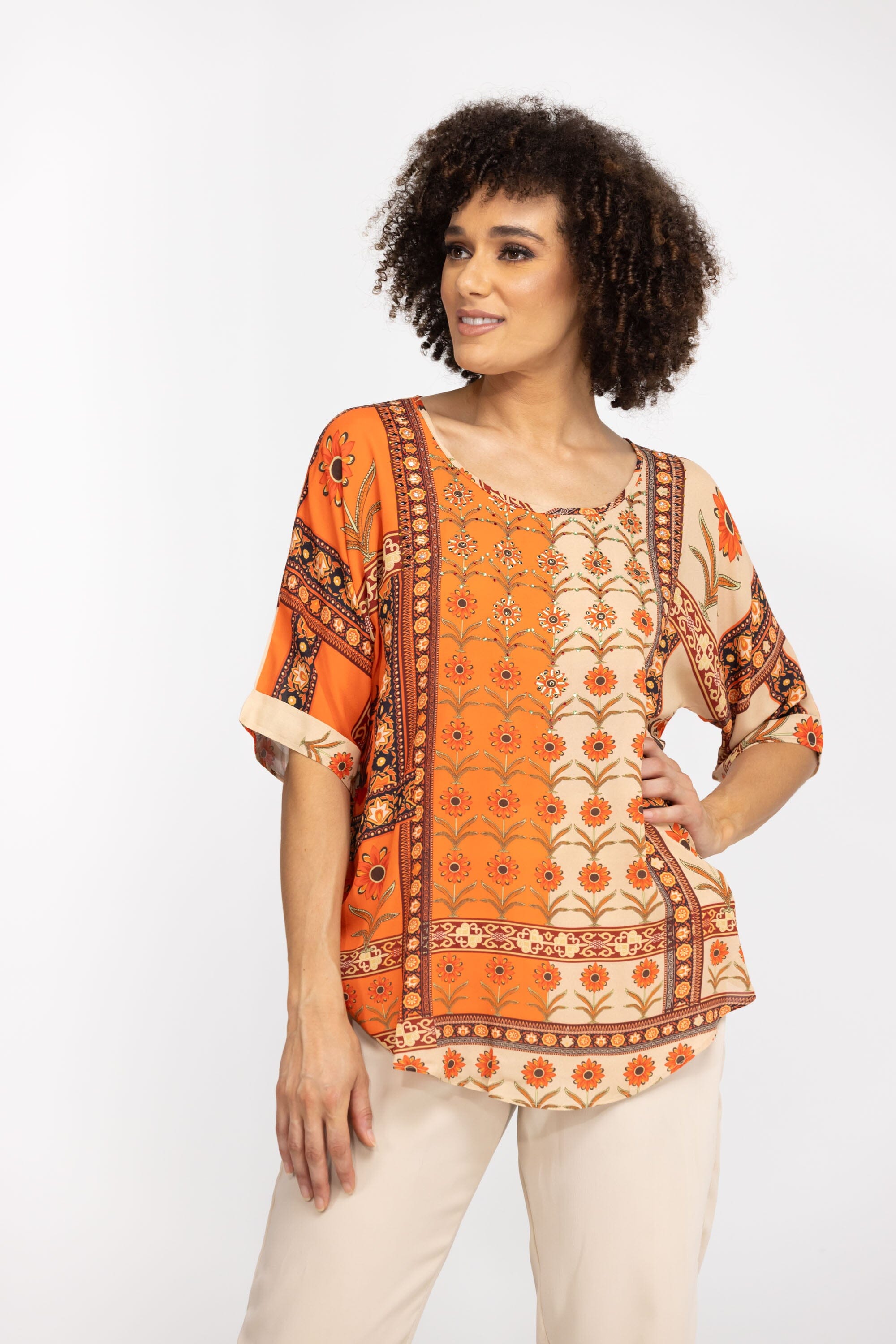MAHOGANY - KAFTAN TOP (Shorter Style) - TheSwankStore