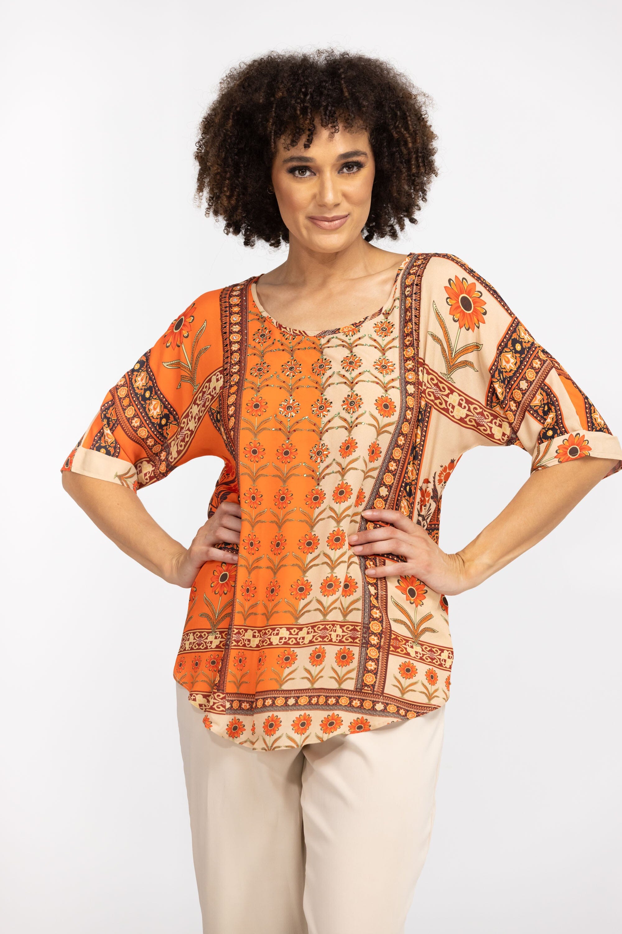 MAHOGANY - KAFTAN TOP (Shorter Style) - TheSwankStore