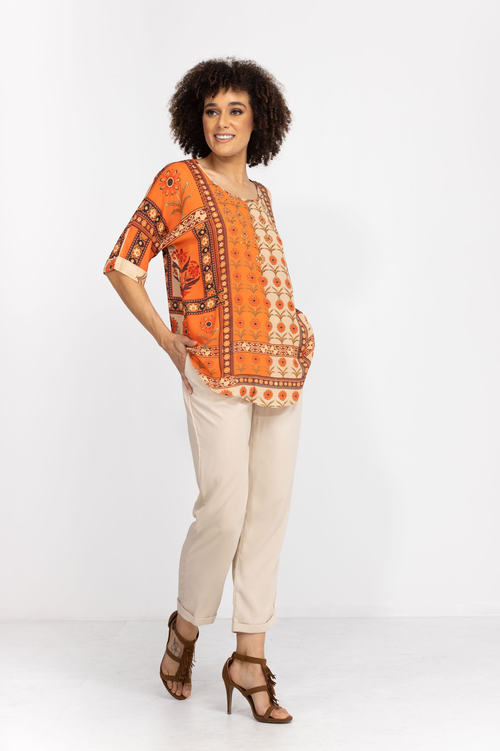 MAHOGANY - KAFTAN TOP (Shorter Style) - TheSwankStore