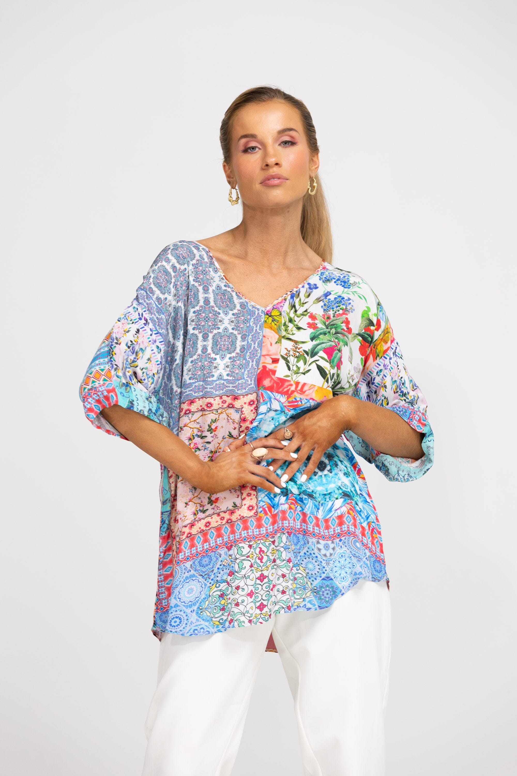 DAMASCUS - KAFTAN TOP (Shorter Style) - TheSwankStore