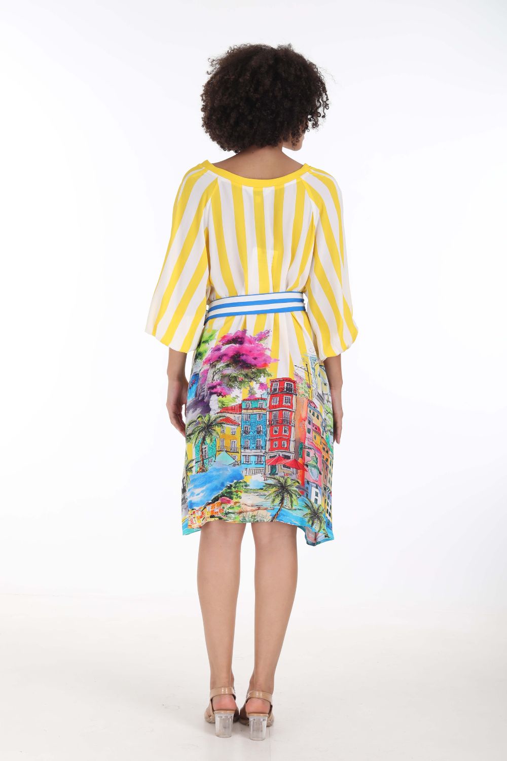 ST TROPEZ - SLIT SLEEVE DRESS - TheSwankStore