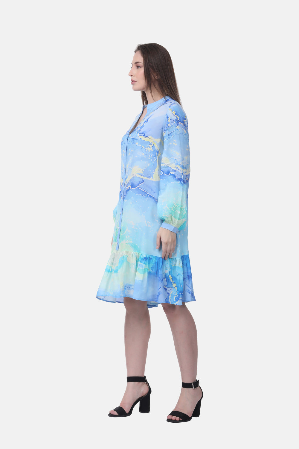 TEMPER BLUE - AVA DRESS - TheSwankStore