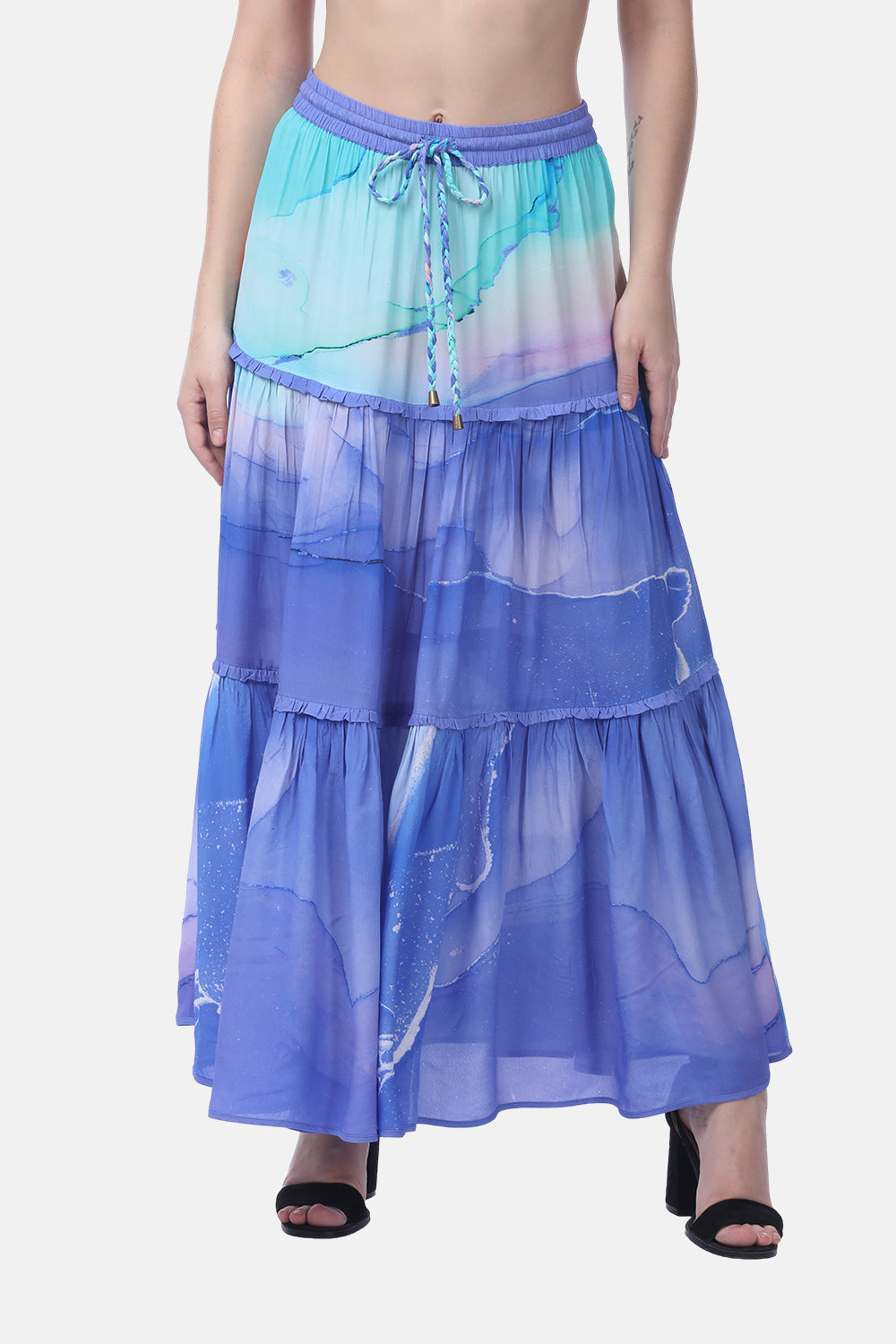 TEMPER BLUE - BANJARA SKIRT - TheSwankStore