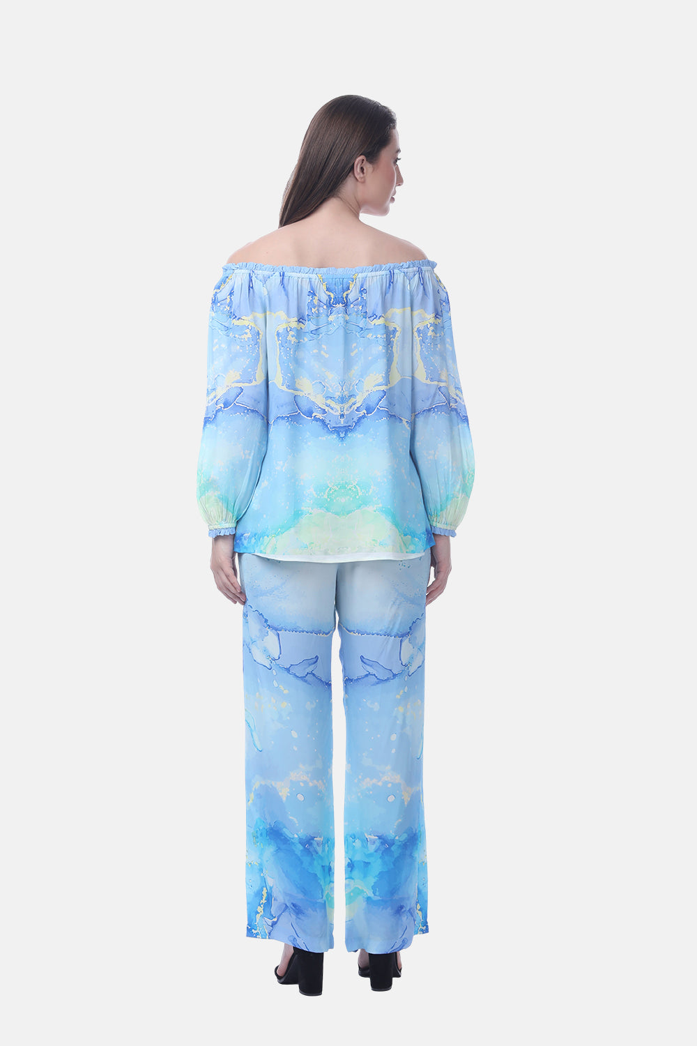 TEMPER BLUE - CALLA TOP - TheSwankStore