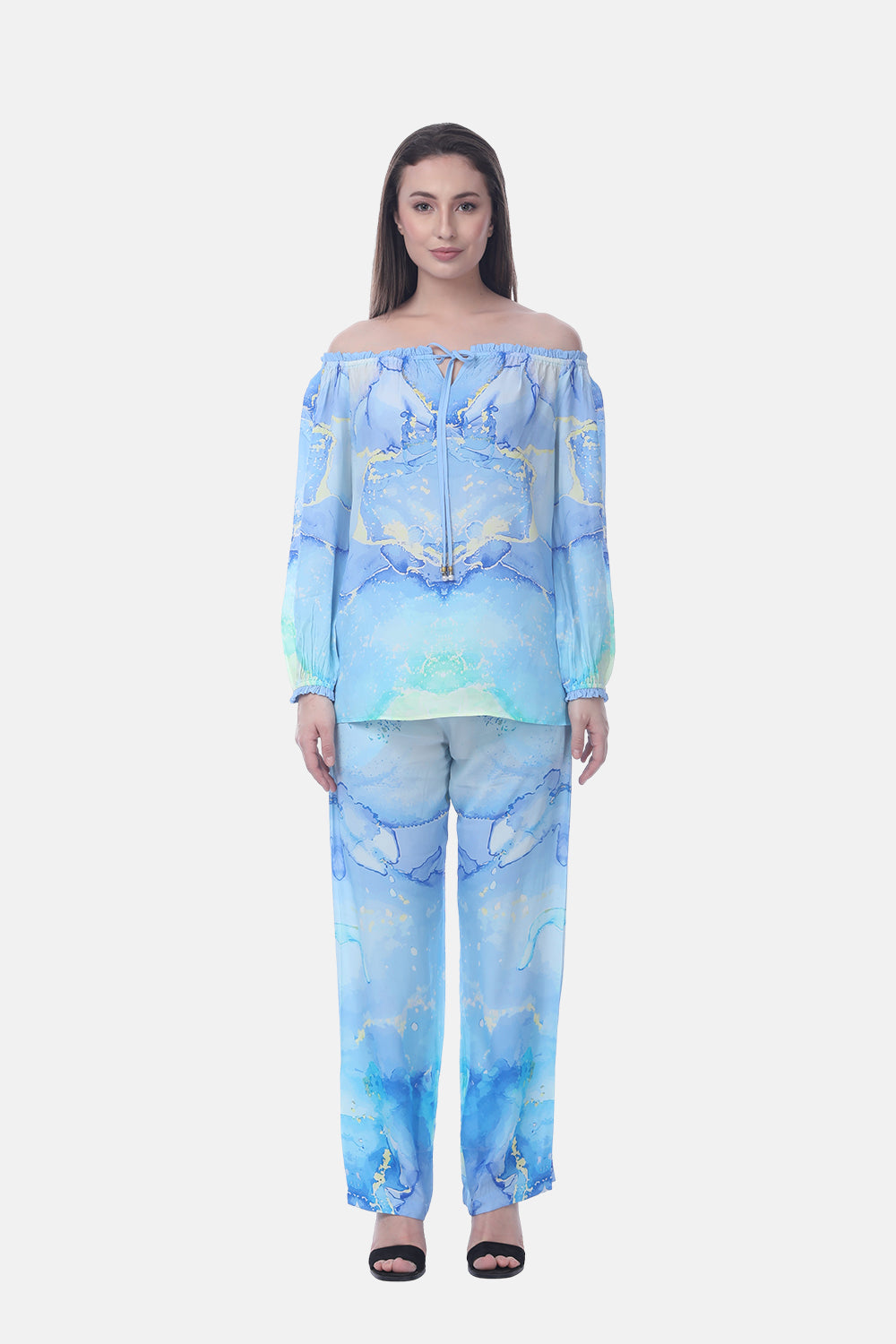TEMPER BLUE - CALLA TOP - TheSwankStore