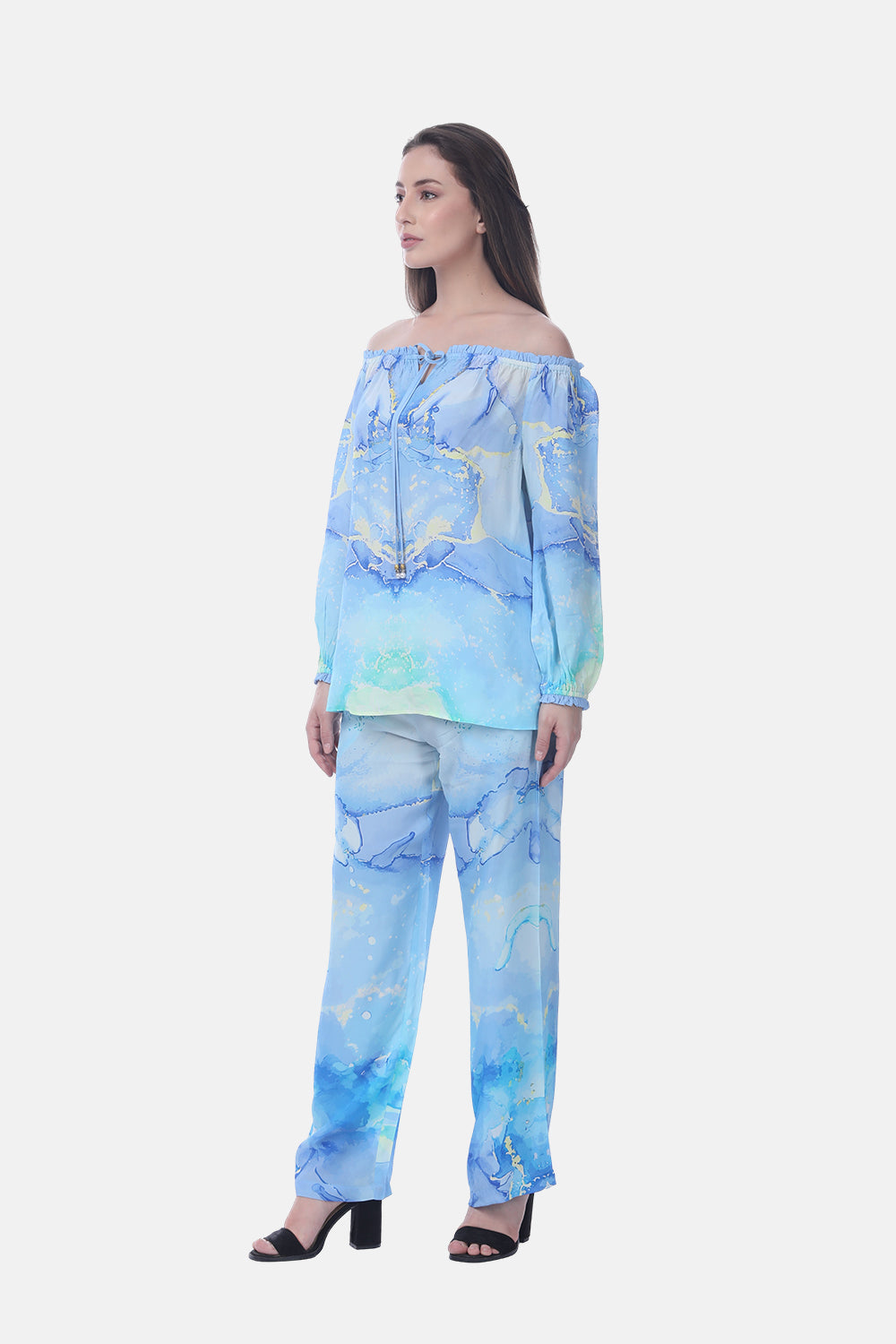 TEMPER BLUE - CALLA TOP - TheSwankStore