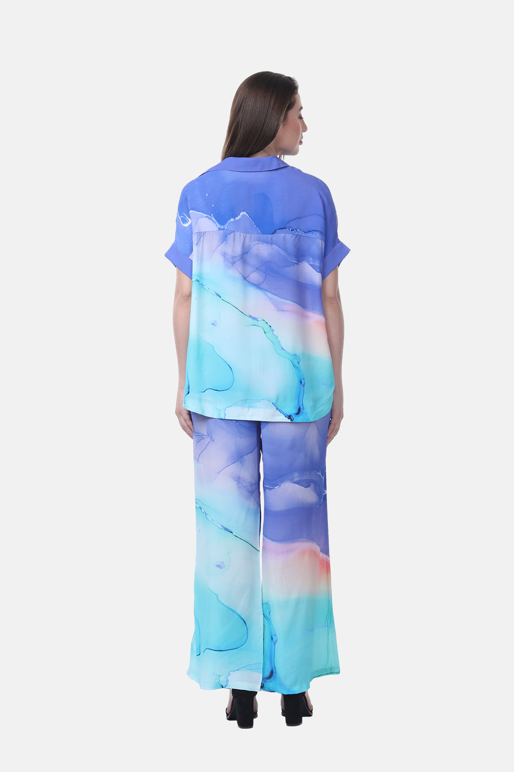 TEMPER BLUE - ROSE TOP (Shorter Style) - TheSwankStore