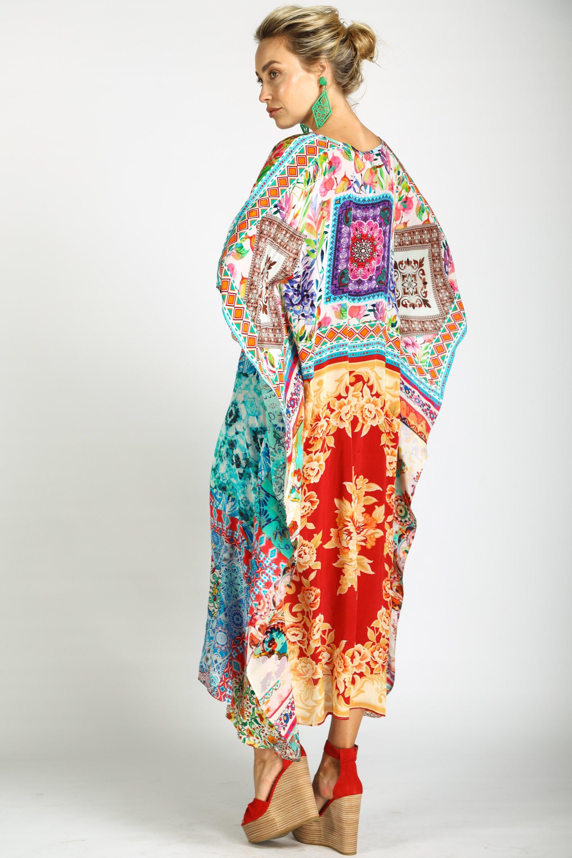 DAMASCUS - LONG KAFTAN - TheSwankStore, FROM BACK