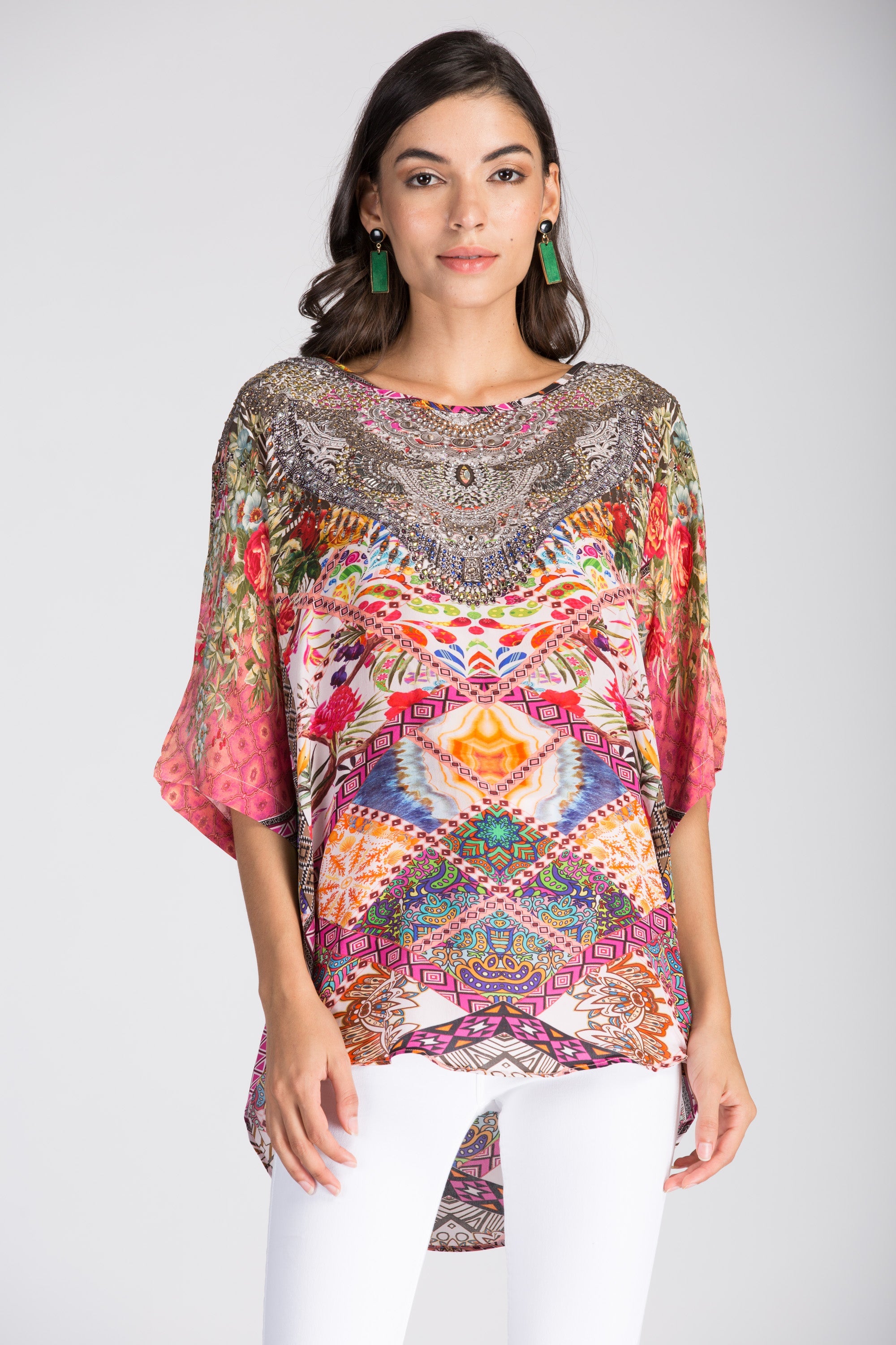 TUNISIA - KAFTAN TOP (Shorter Style) - TheSwankStore