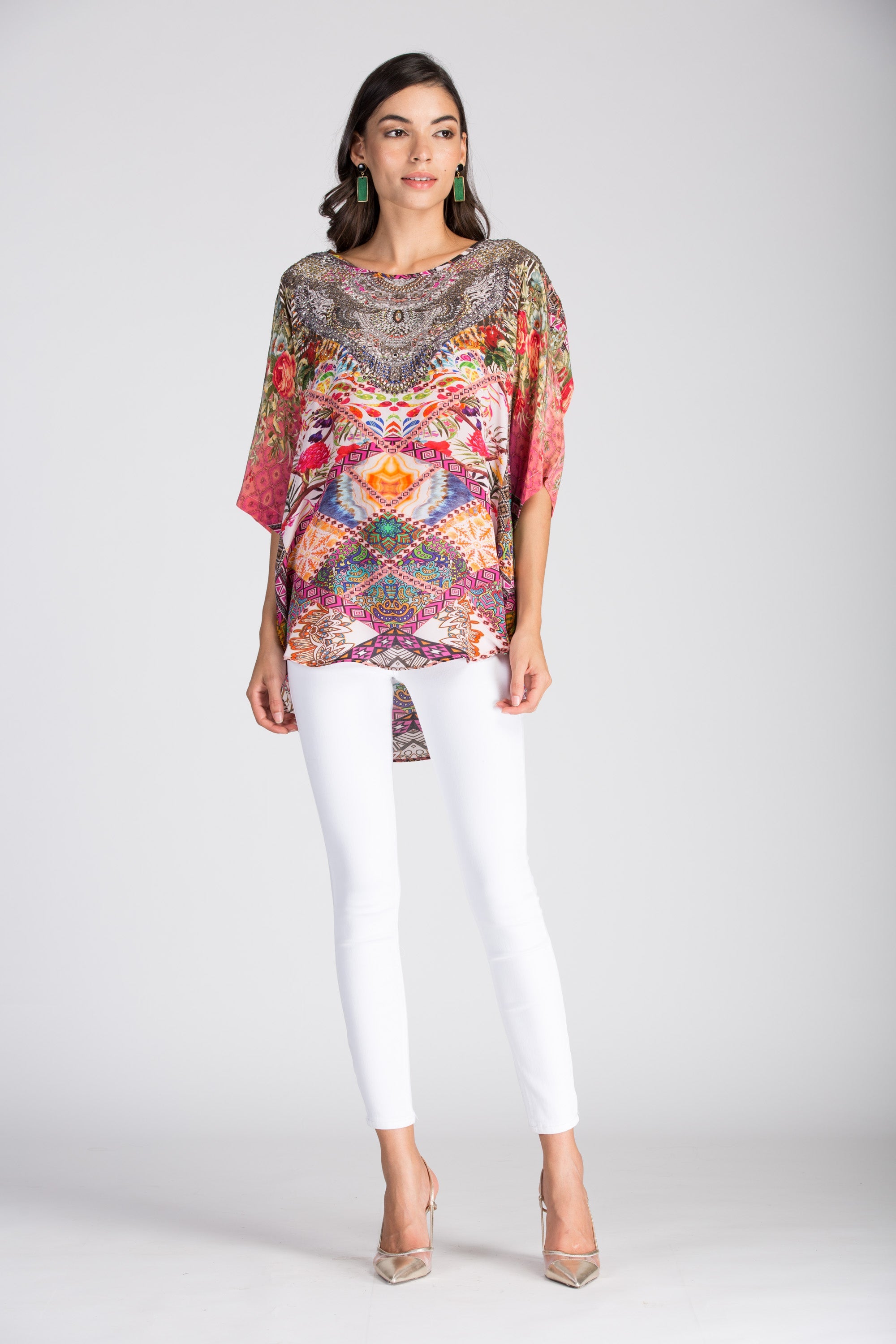 TUNISIA - KAFTAN TOP (Shorter Style) - TheSwankStore