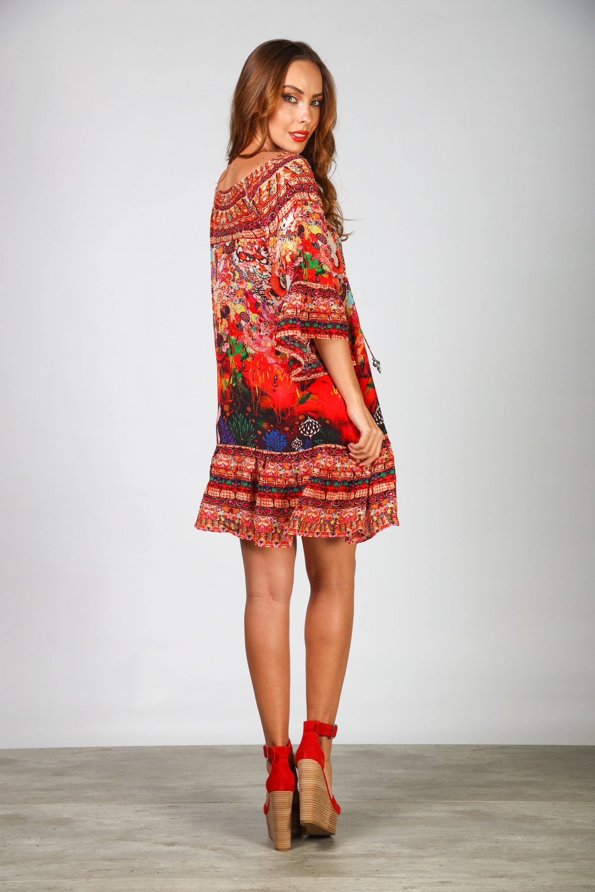 CORRALLE - GYPSY DRESS - TheSwankStore