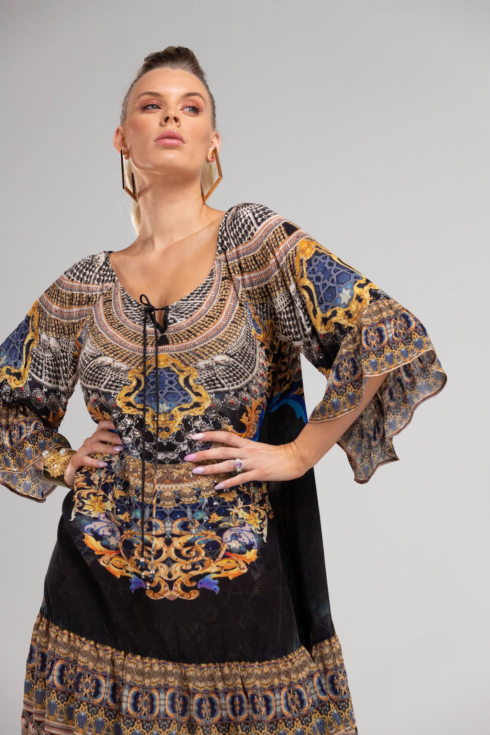 MIDNIGHT IN PARIS - GYPSY DRESS - TheSwankStore