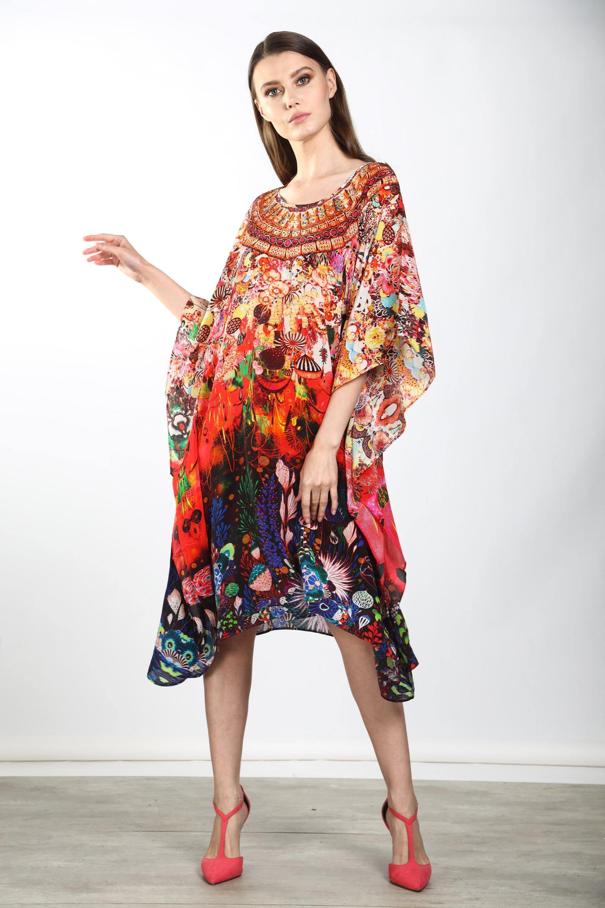 CORRALLE - SHORT KAFTAN - TheSwankStore