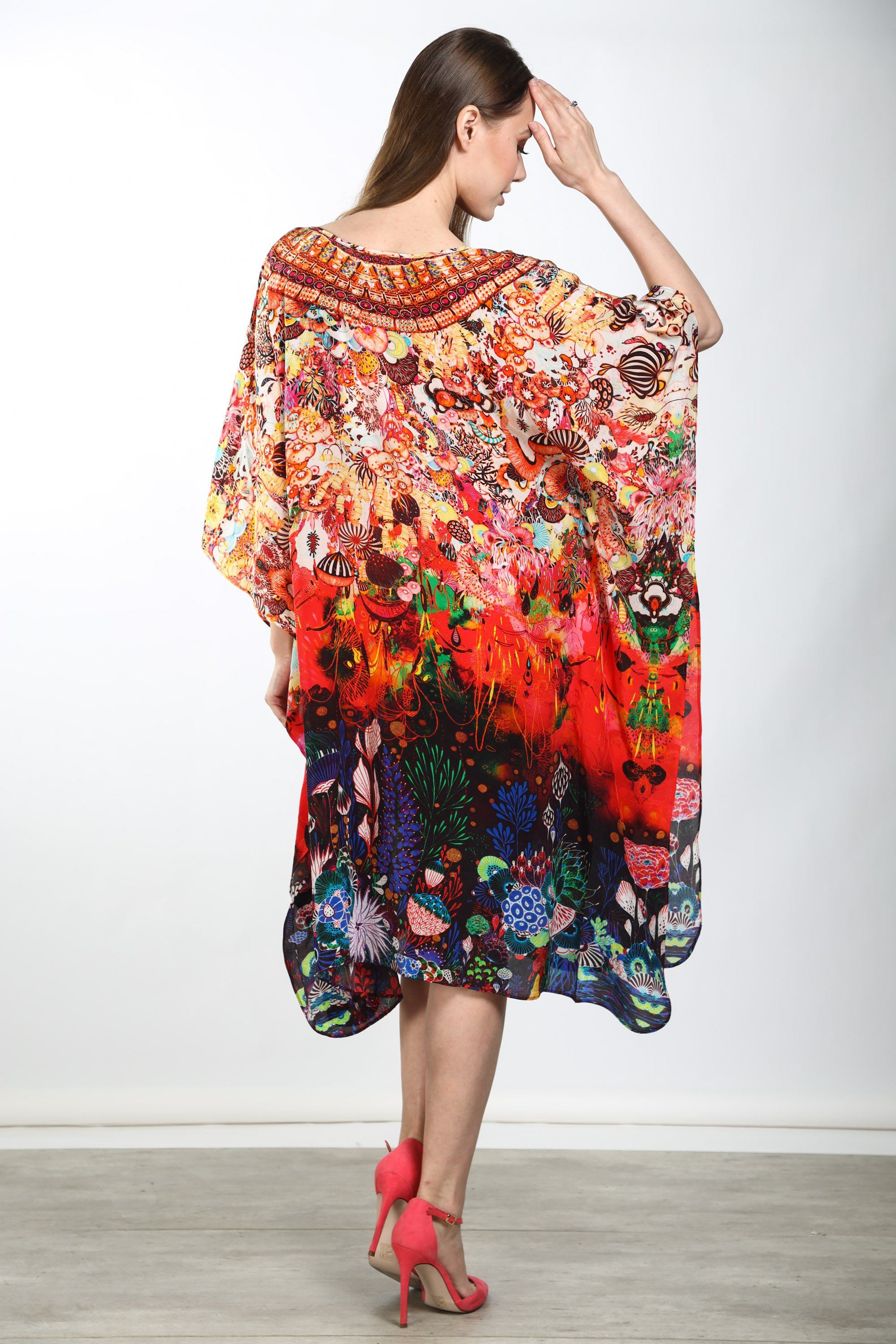 CORRALLE - SHORT KAFTAN - TheSwankStore