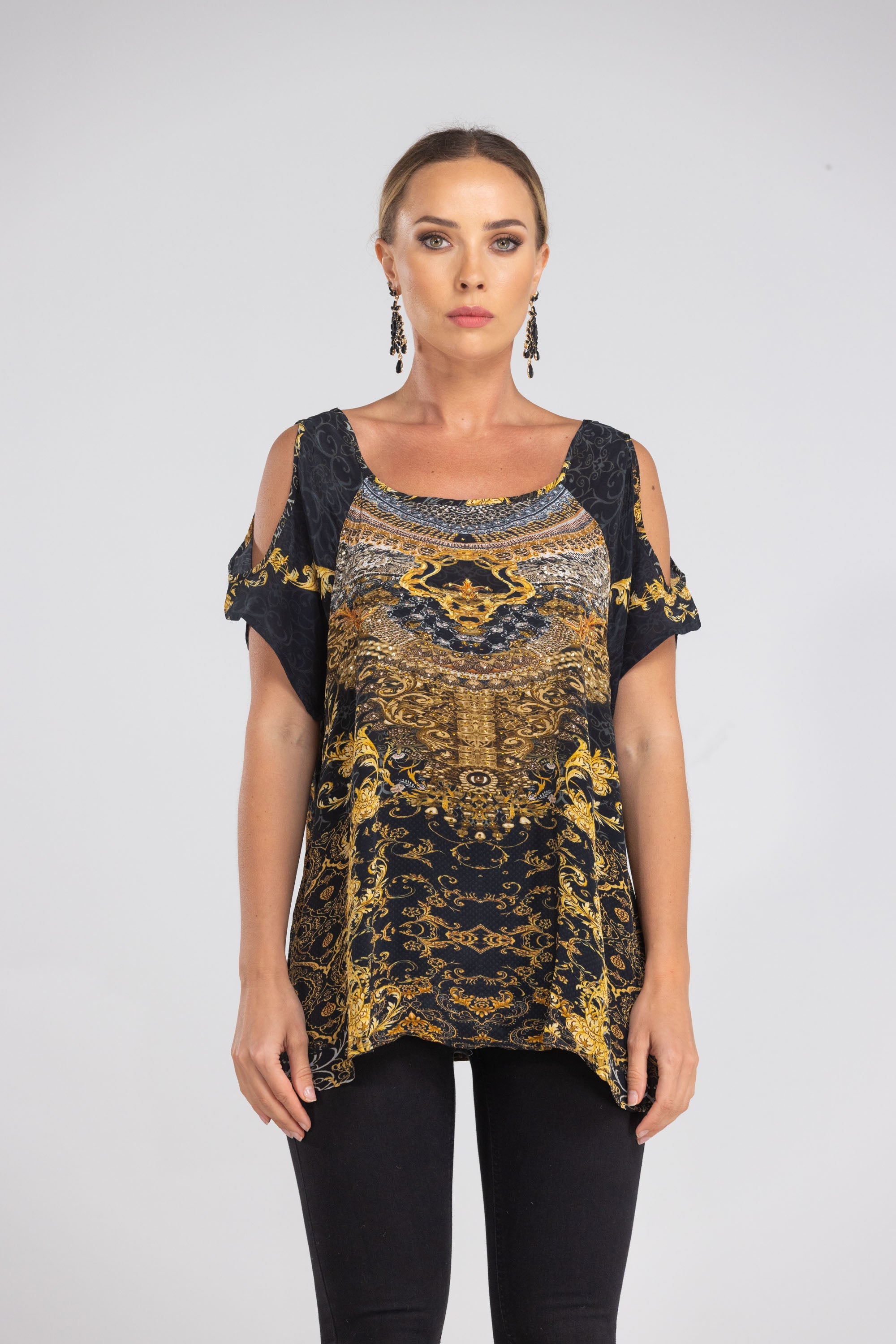 VALLETTA - COLD SHOULDER TOP - TheSwankStore