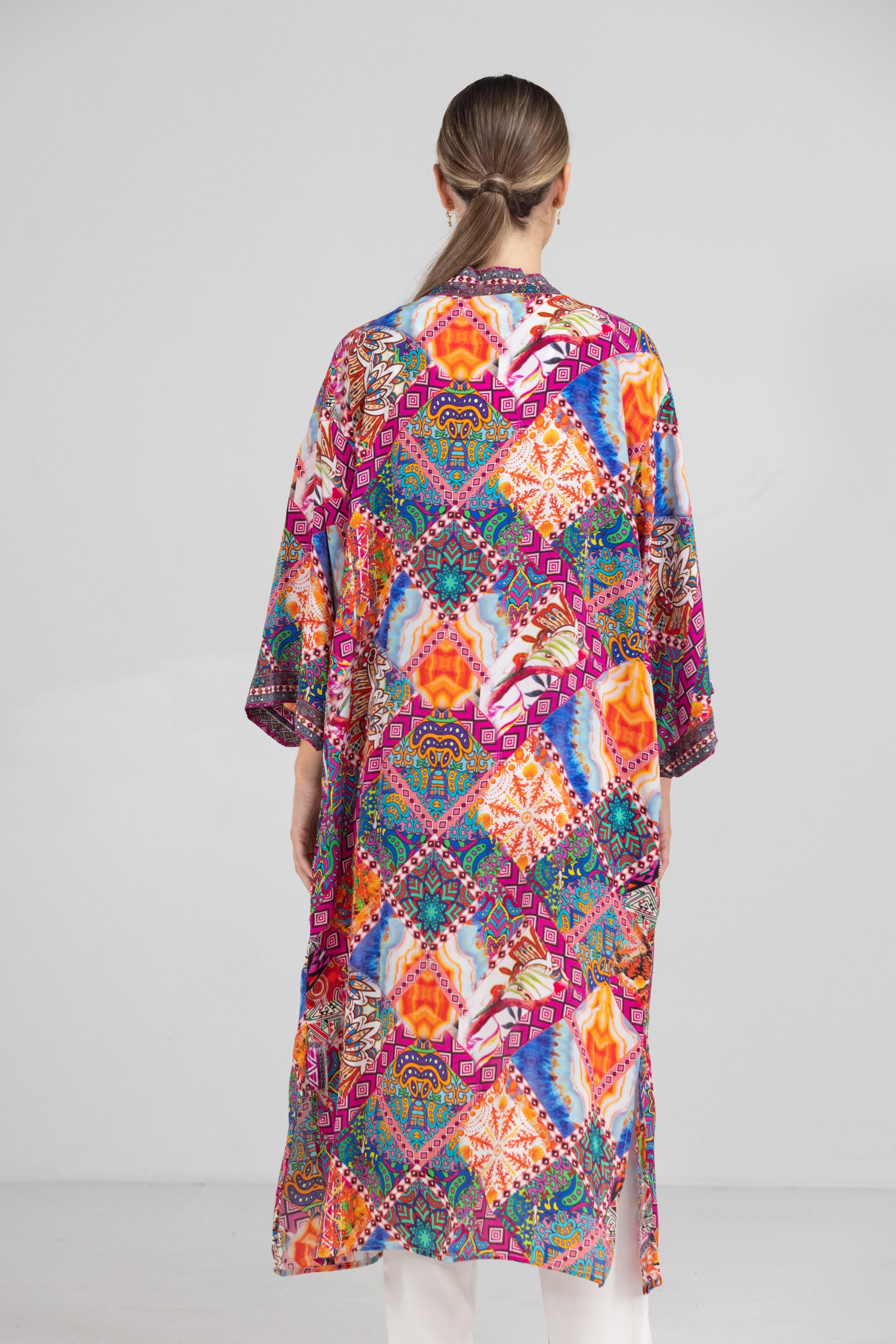 TUNISIA - KIMONO SHRUG LONG - TheSwankStore