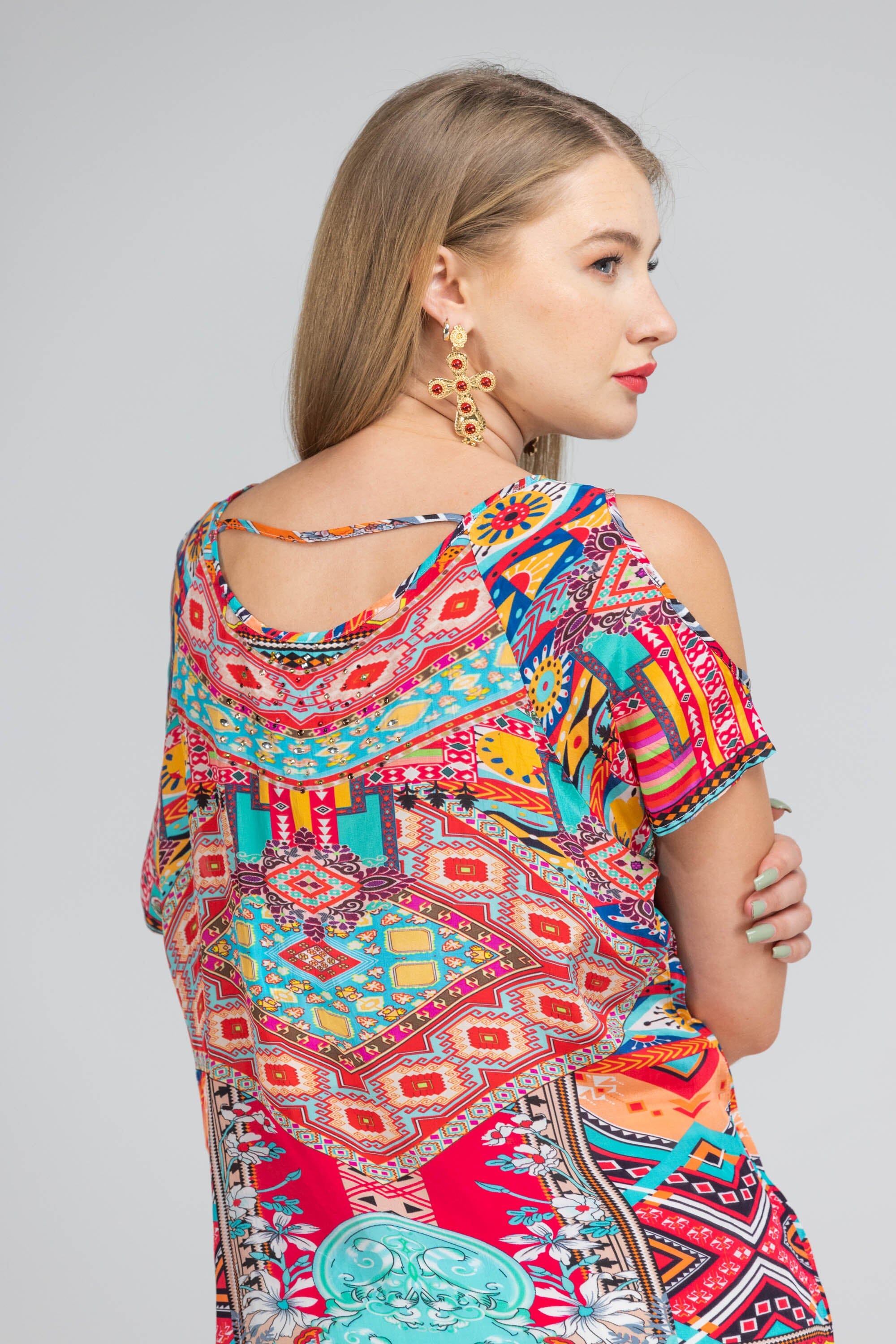 ROYAL RABAT - COLD SHOULDER TOP - TheSwankStore