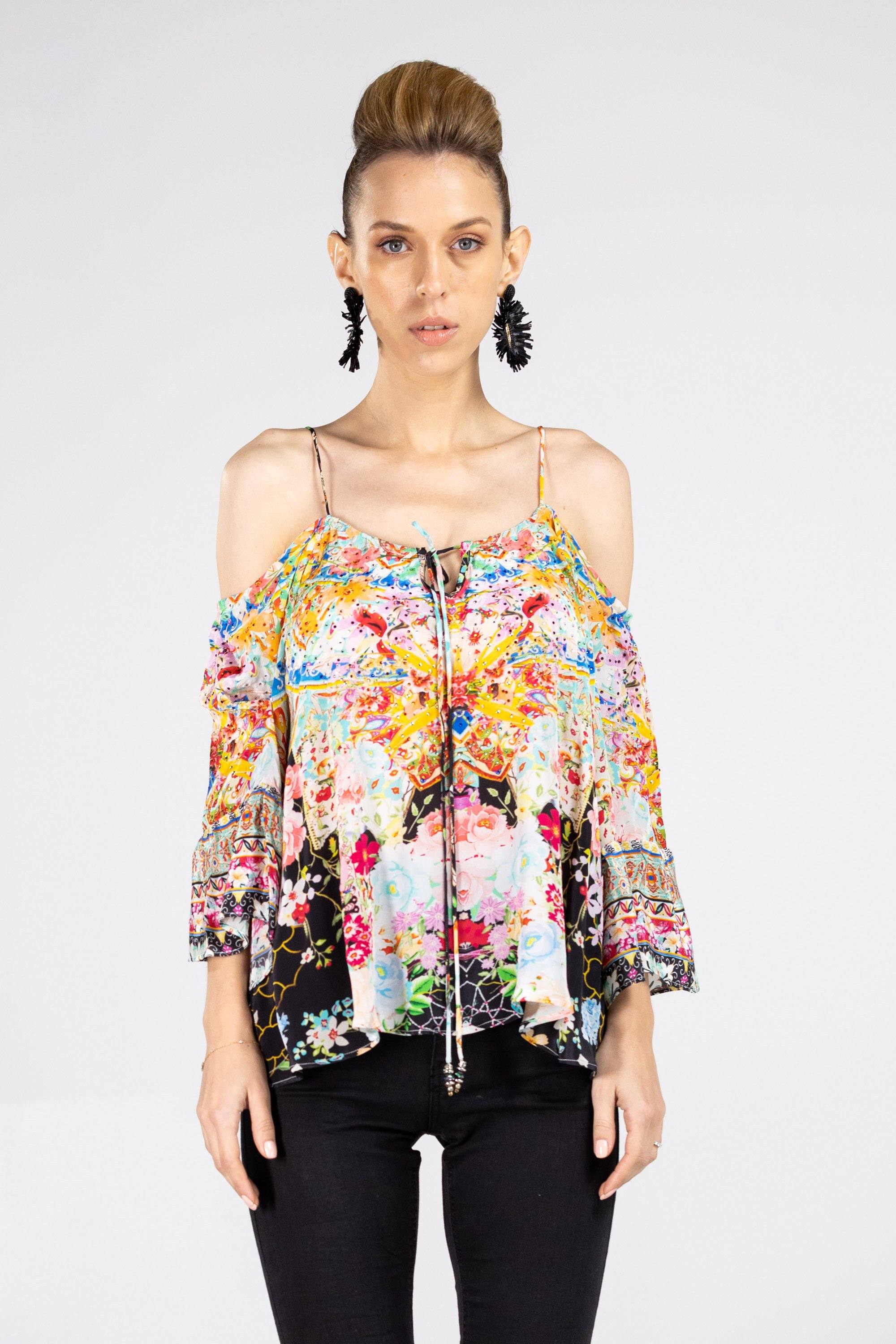 FLORINA NOIR - GYPSY TOP - TheSwankStore