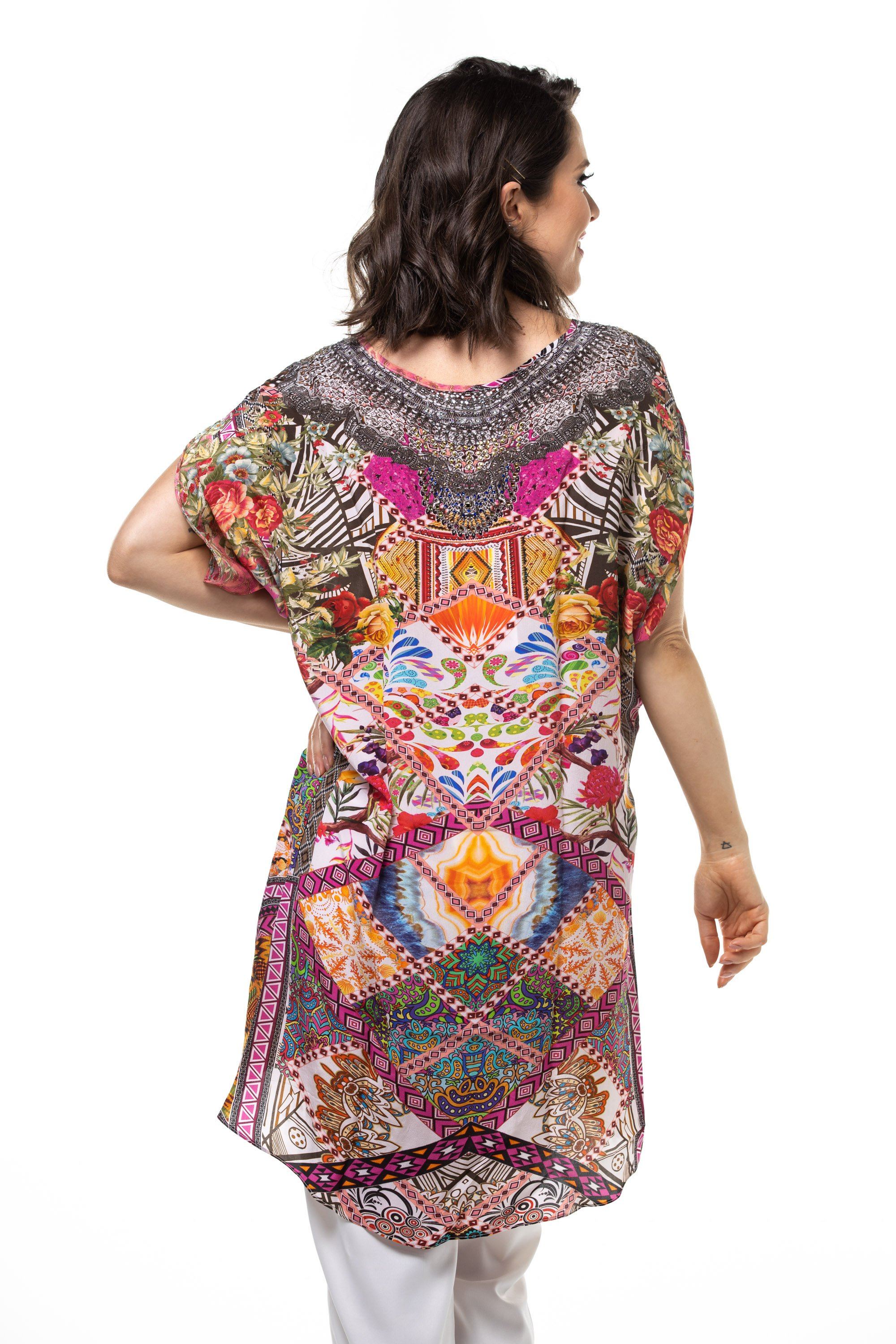 TUNISIA - Kaftan Tunic Top (Longer Style) - TheSwankStore
