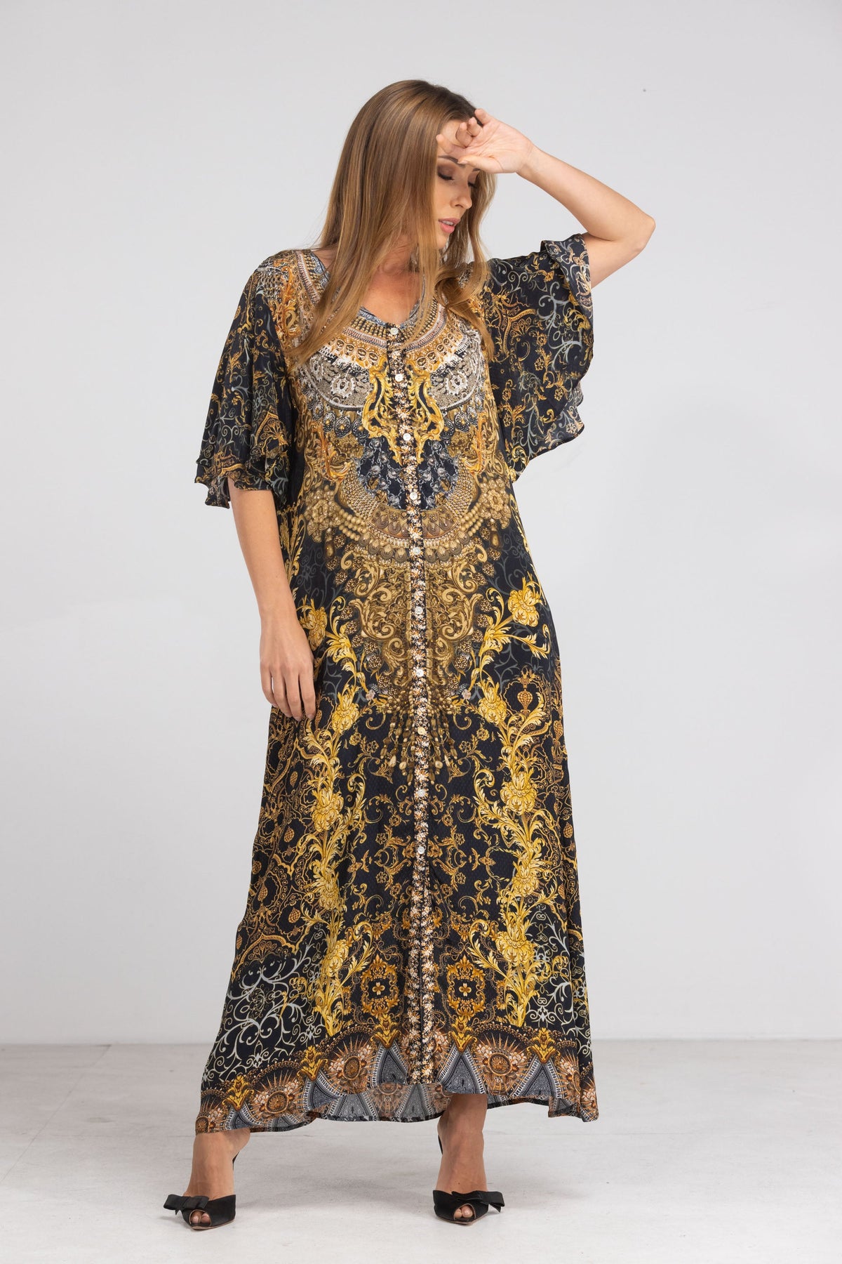 VALLETTA - MAXI SUN DRESS (Size XL/XXL - 18-20) - TheSwankStore