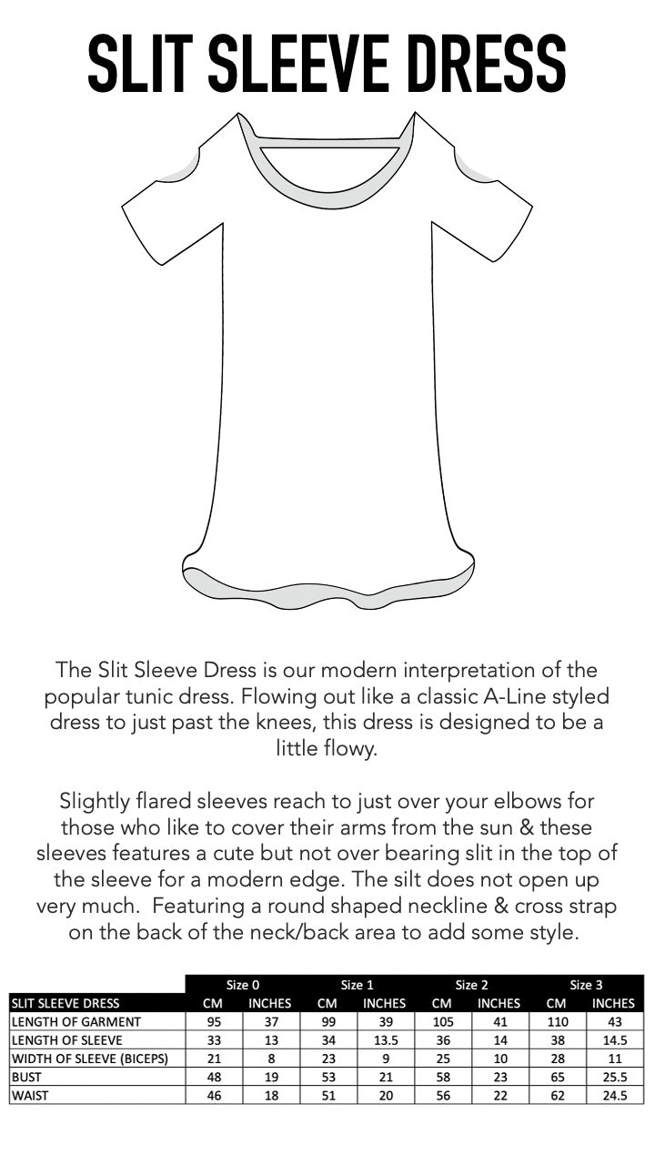 ZAFFARI - SLIT SLEEVE DRESS - TheSwankStore