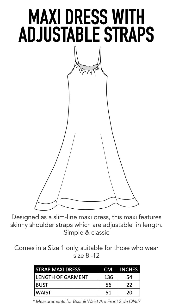 CORRALLE - MAXI DRESS WITH ADJUSTABLE STRAPS - TheSwankStore