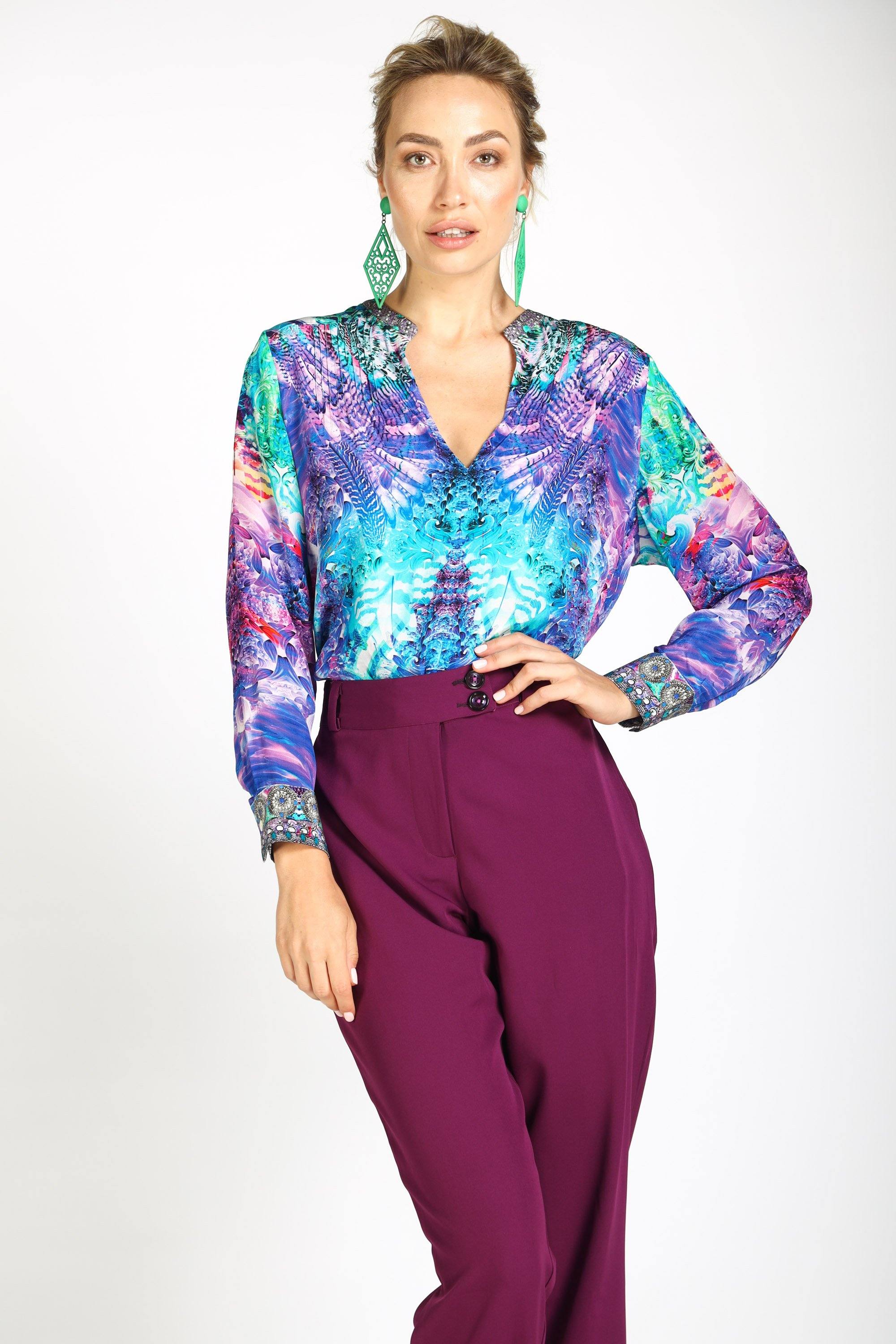 INDIGO SUMMER - MILANO SHIRT, WITHOUT COLLAR - TheSwankStore