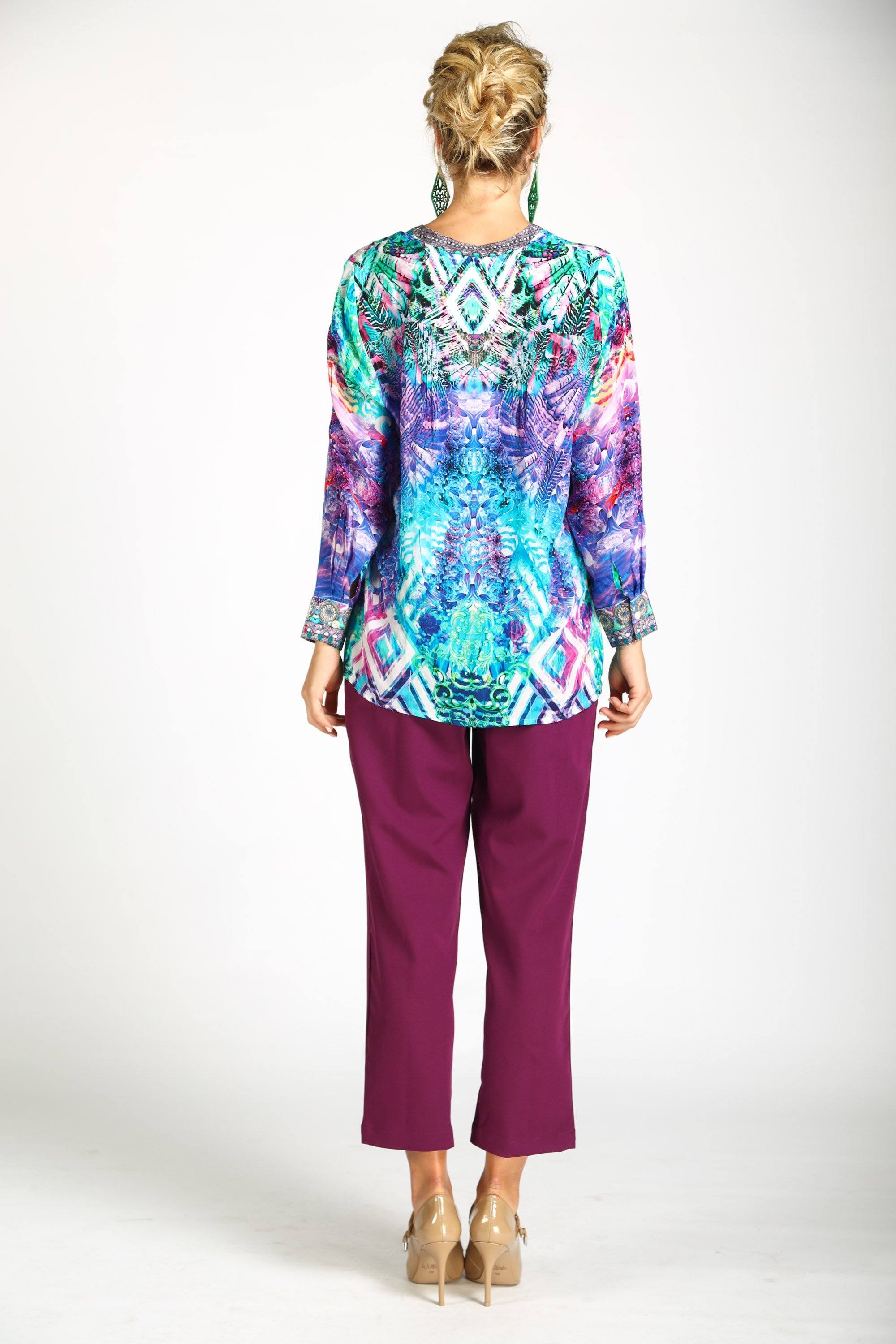 INDIGO SUMMER - MILANO SHIRT, WITHOUT COLLAR - TheSwankStore