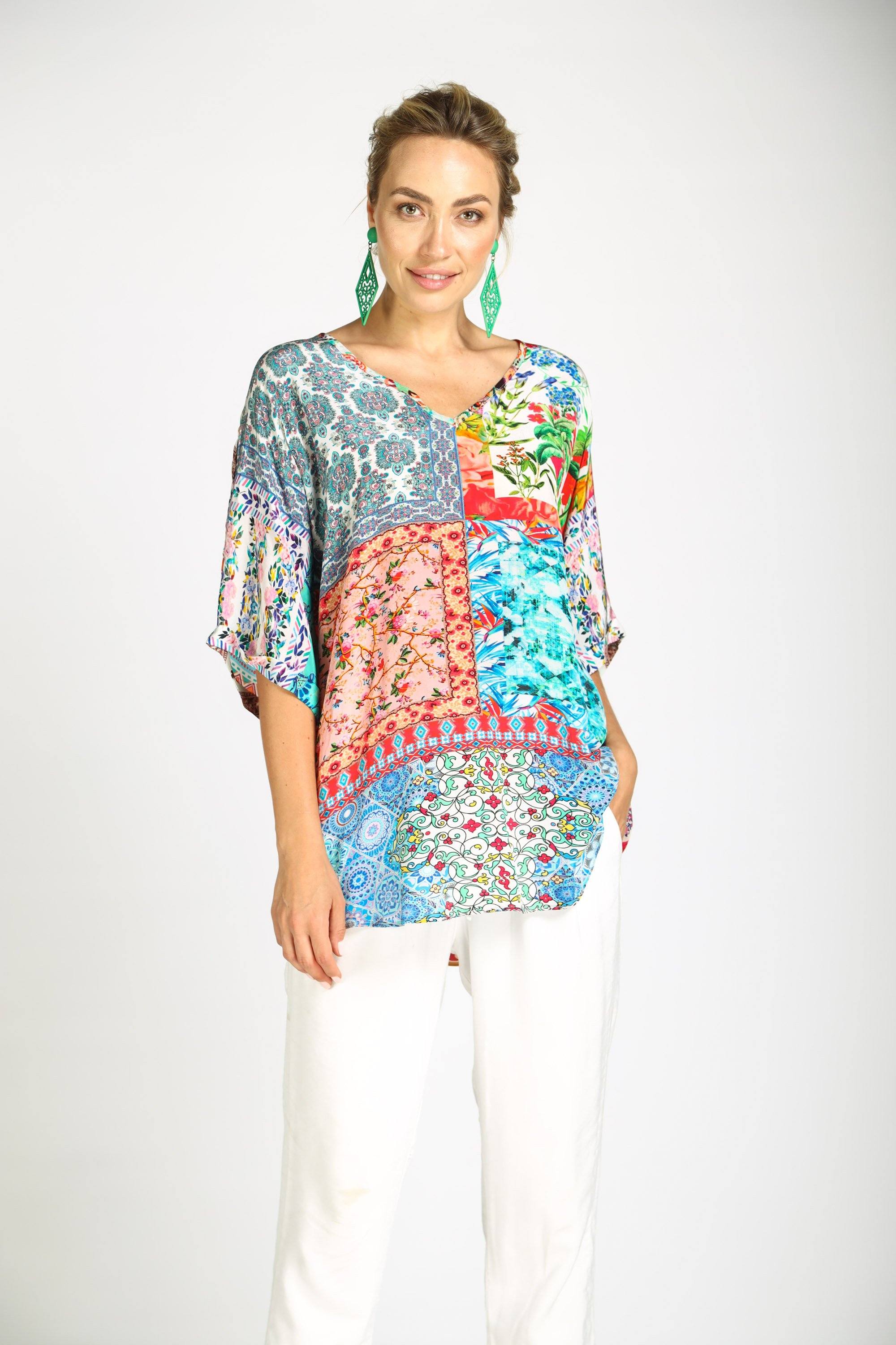 DAMASCUS - KAFTAN TOP (Shorter Style) - TheSwankStore