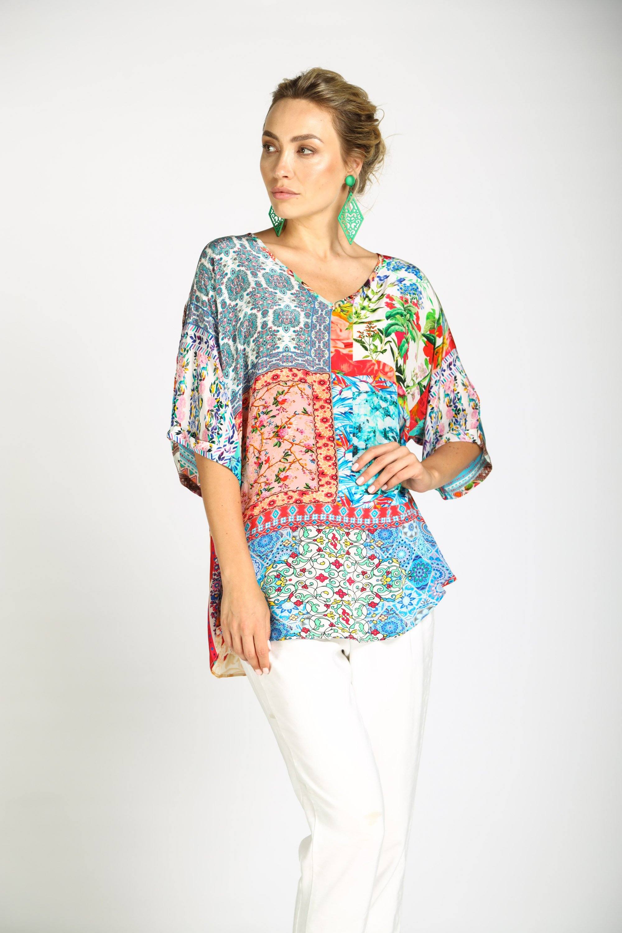 DAMASCUS - KAFTAN TOP (Shorter Style) - TheSwankStore