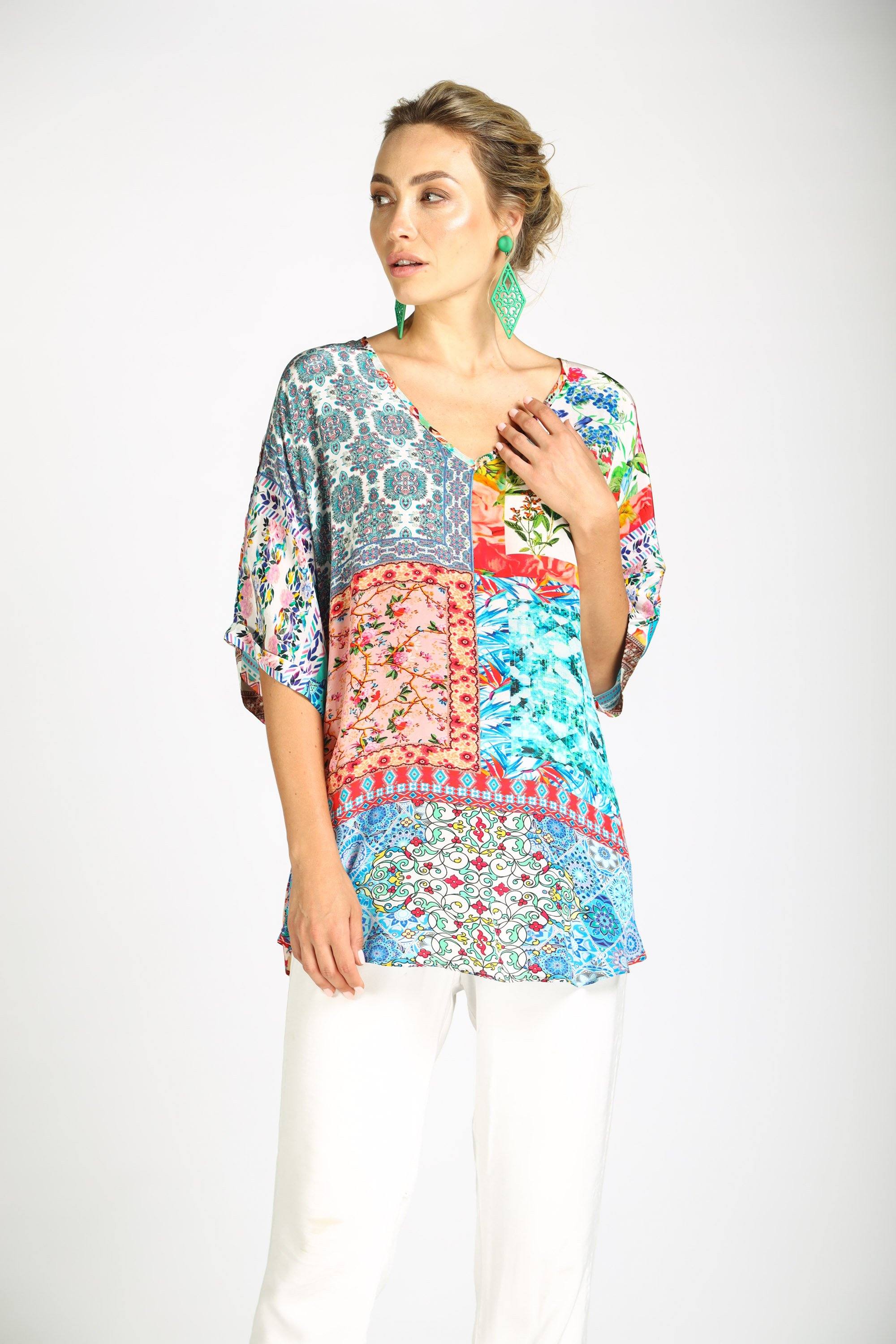 DAMASCUS - KAFTAN TOP (Shorter Style) - TheSwankStore