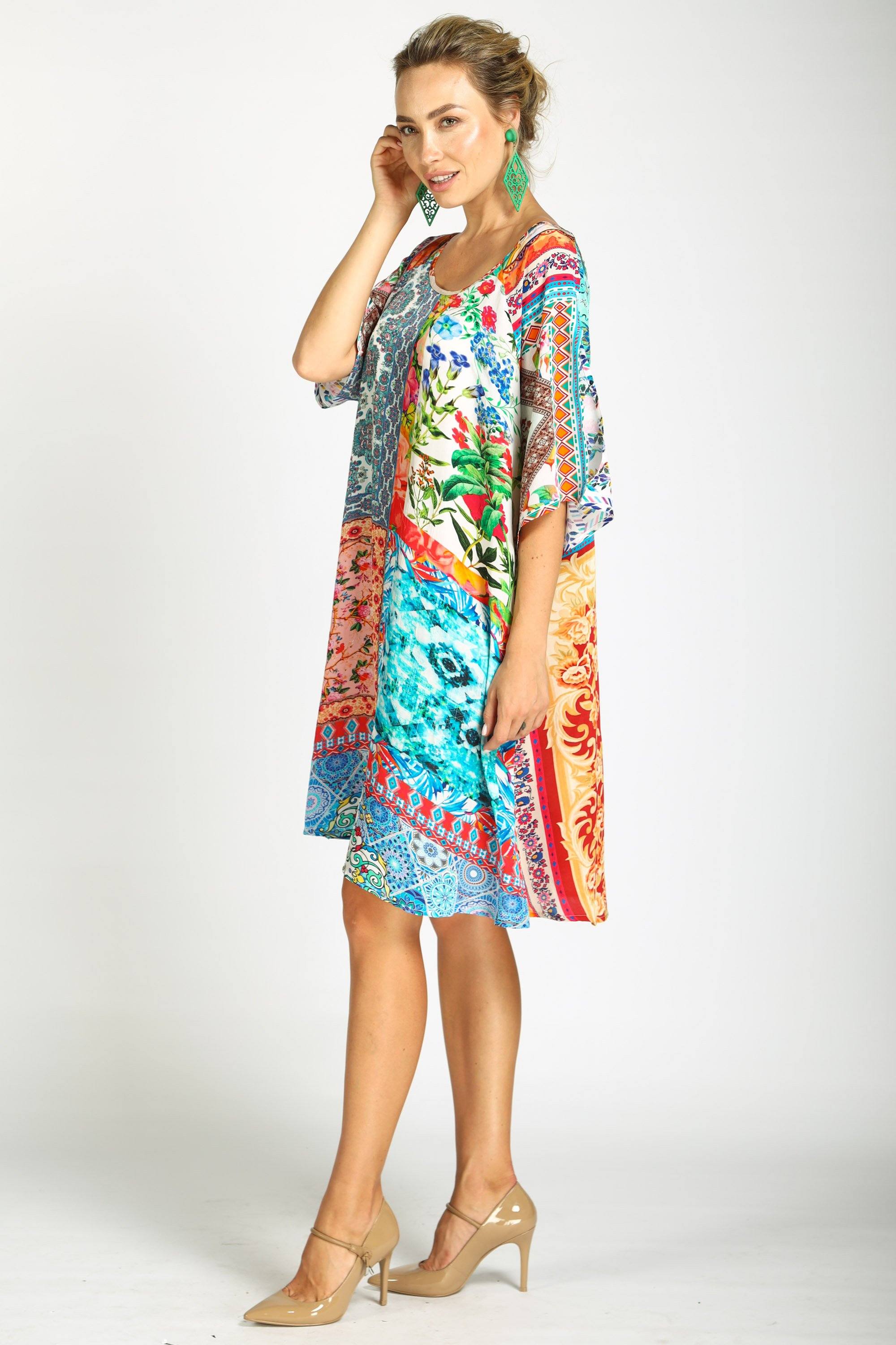 DAMASCUS - SLIT SLEEVE DRESS - TheSwankStore