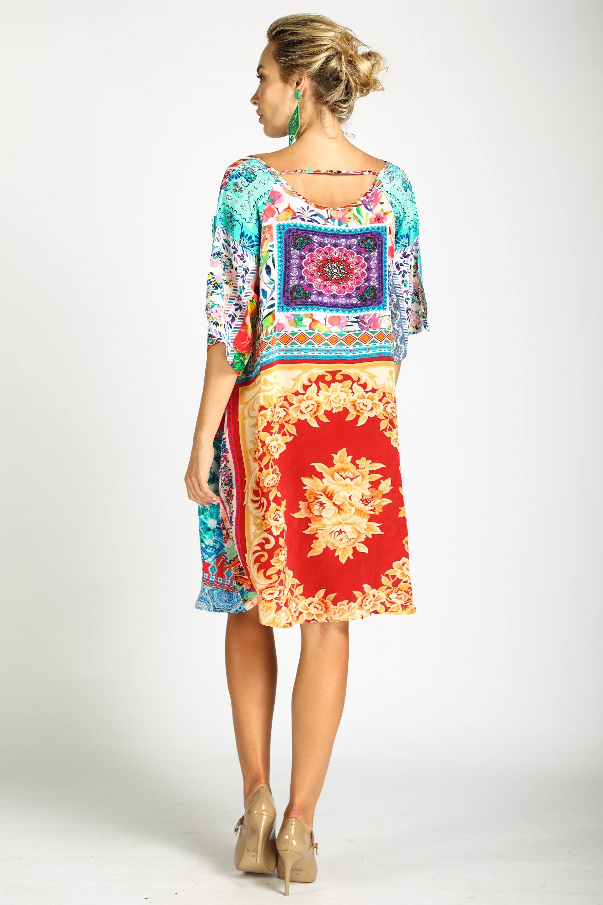 DAMASCUS - SLIT SLEEVE DRESS - TheSwankStore