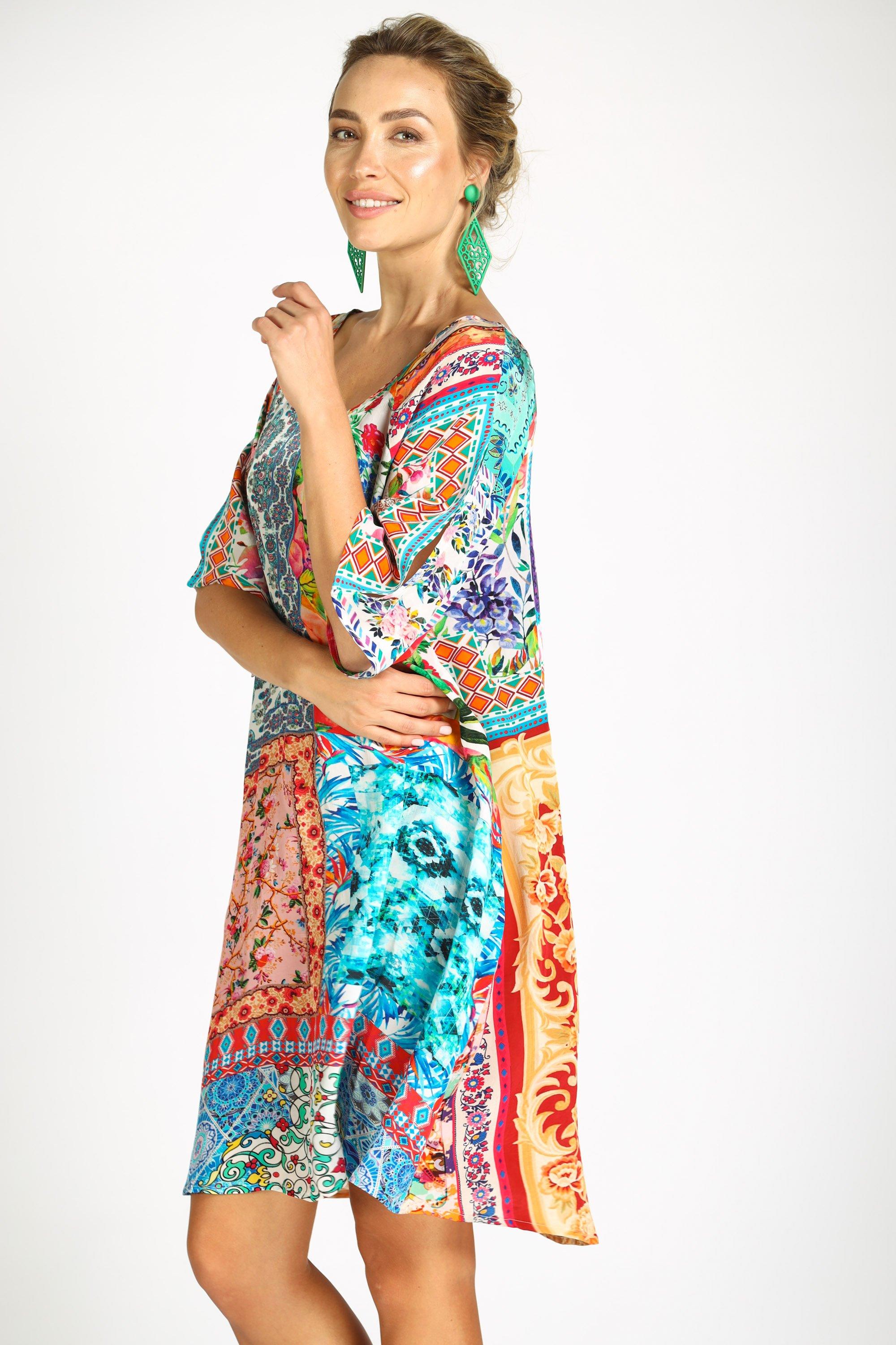 DAMASCUS - SLIT SLEEVE DRESS - TheSwankStore