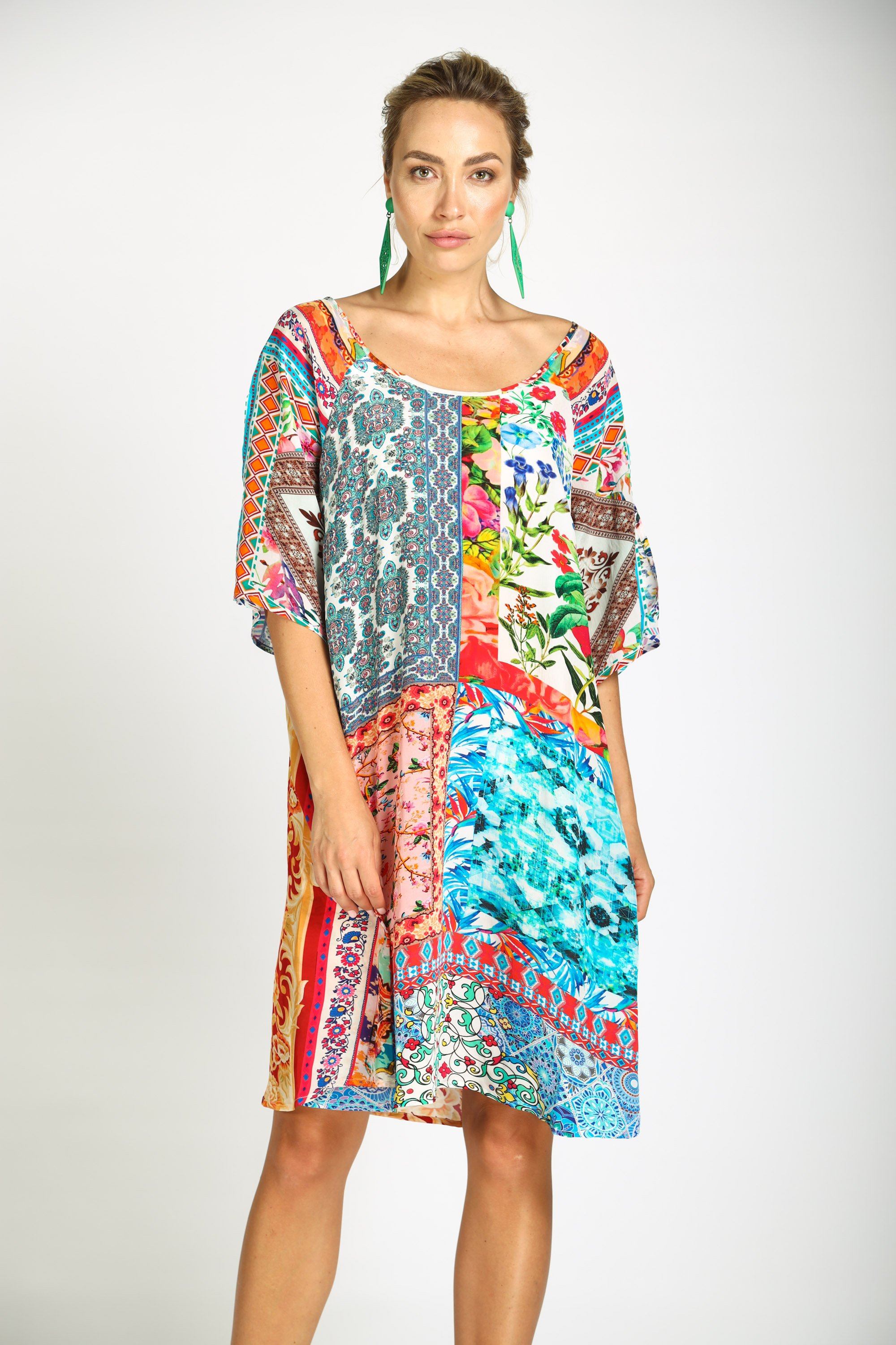 DAMASCUS - SLIT SLEEVE DRESS - TheSwankStore