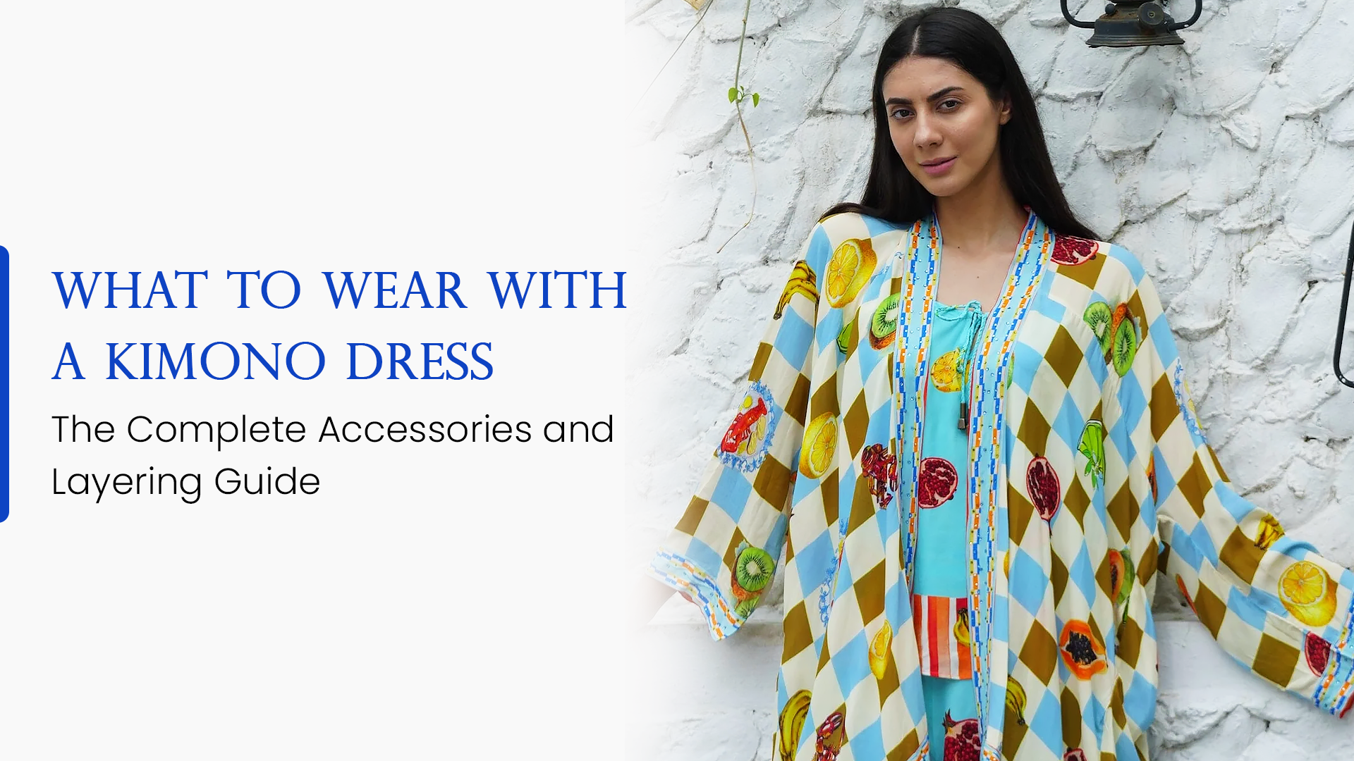 What to Wear With a Kimono Dress