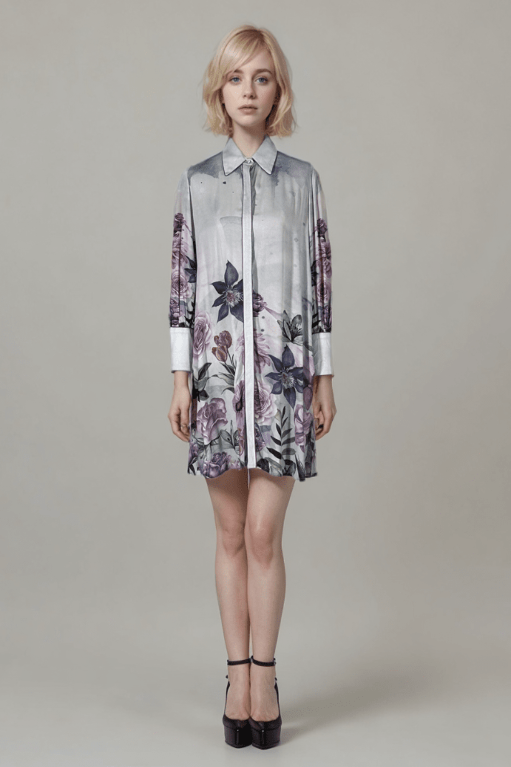 MARIC FLORAL - SHIRT DRESS - TheSwankStore