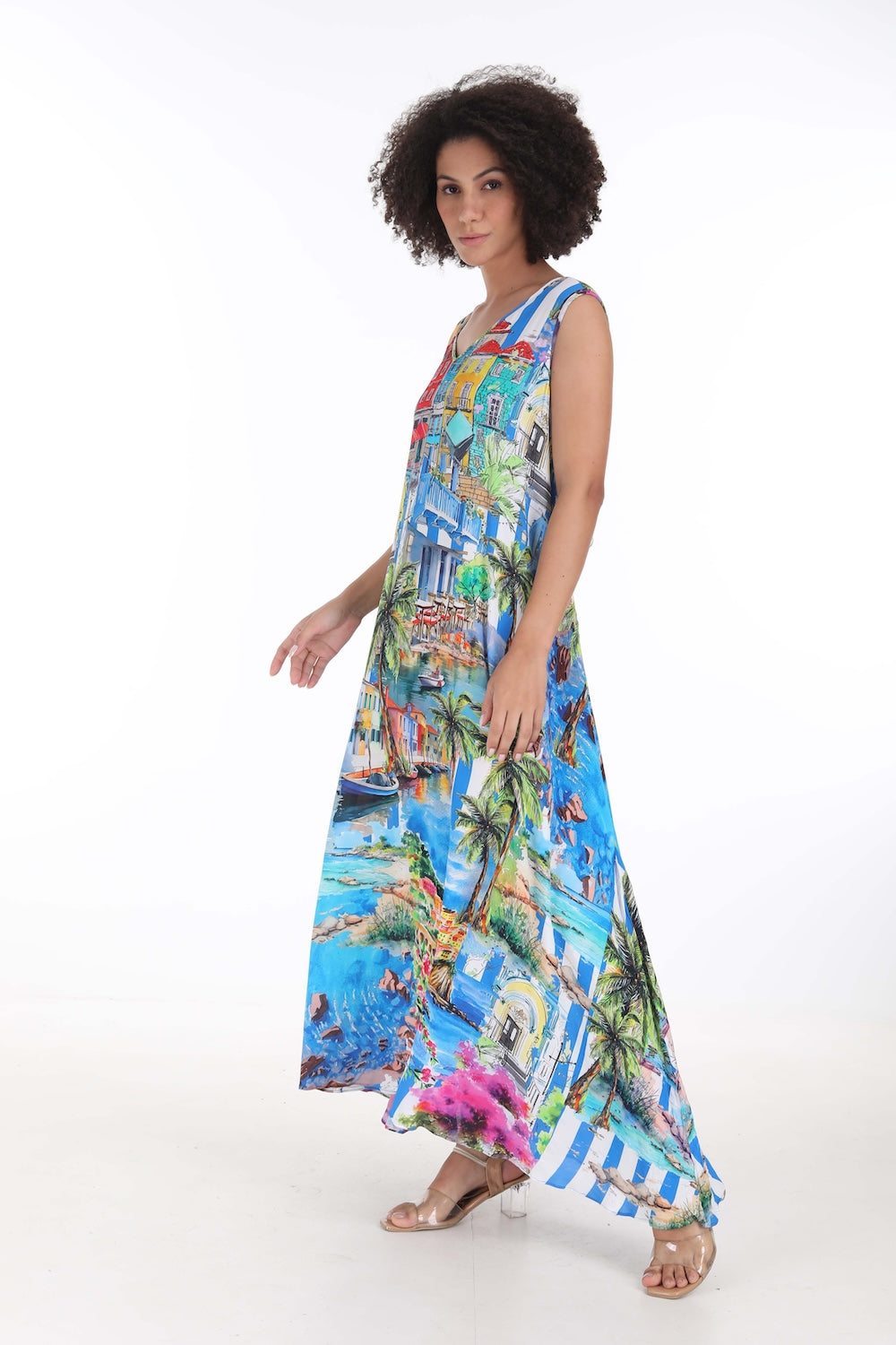 ST TROPEZ - SLEEVELESS MAXI DRESS