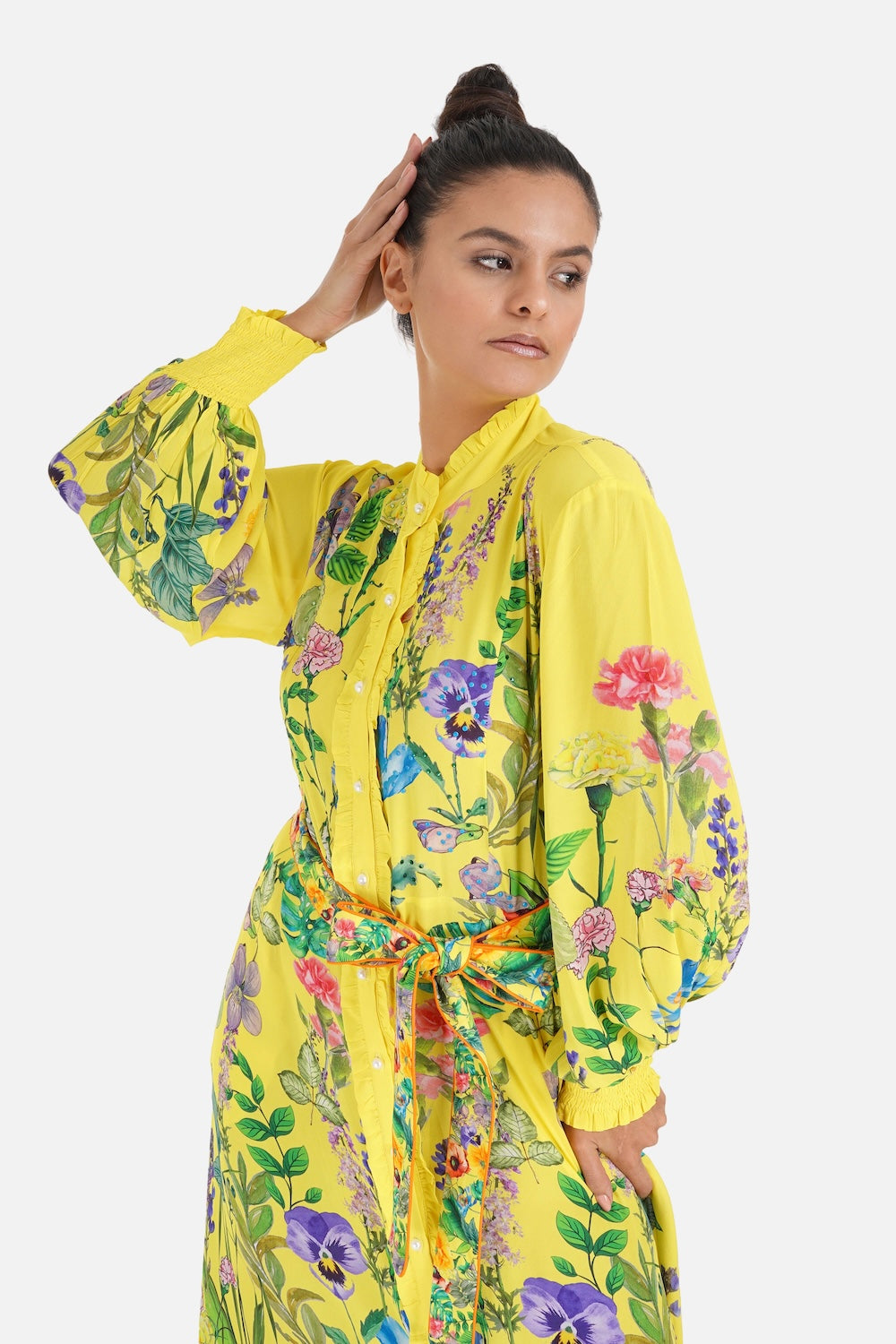 CALICO - LONG FREYA DRESS