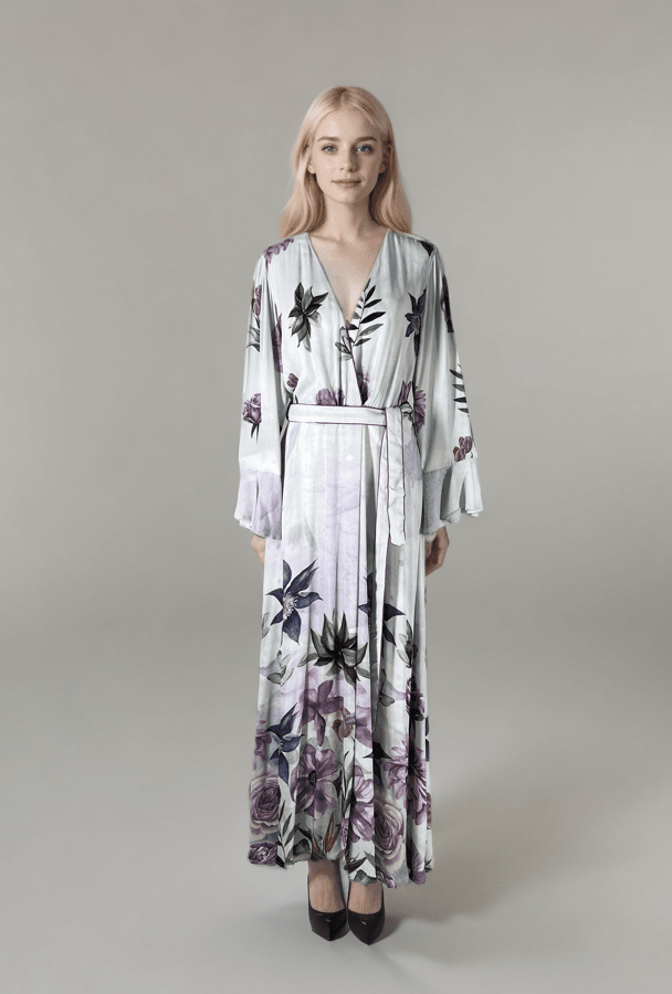 MARIC FLORAL - LUXE ROBE GOWN - TheSwankStore
