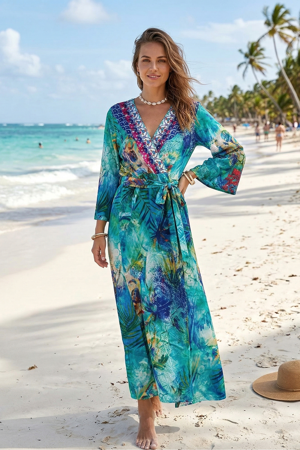 AMAZONIA - BELL SLEEVE DRESS (Size