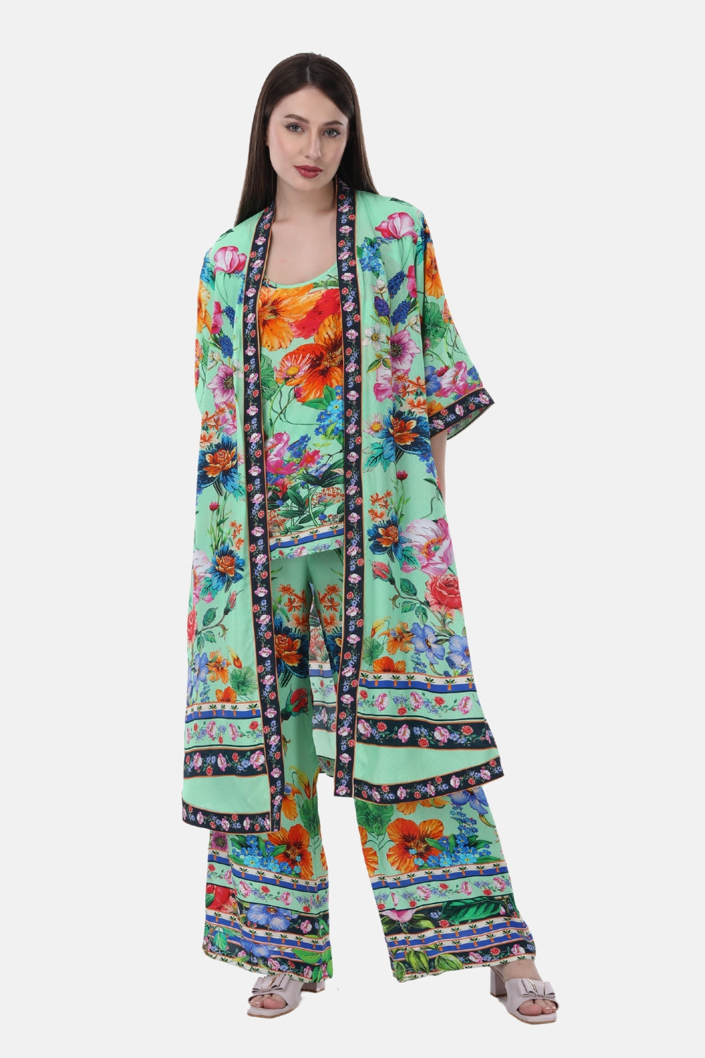 AMOUR GARDENIA - KIMONO LONG - TheSwankStore