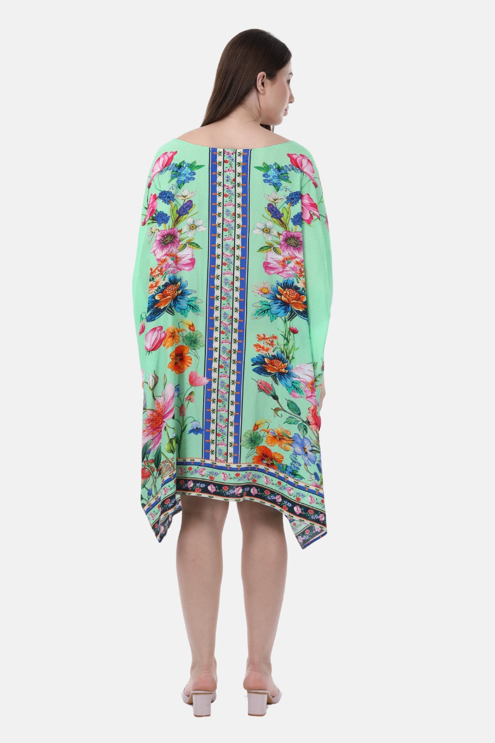 AMOUR GARDENIA - SHORT BOX KAFTAN - TheSwankStore
