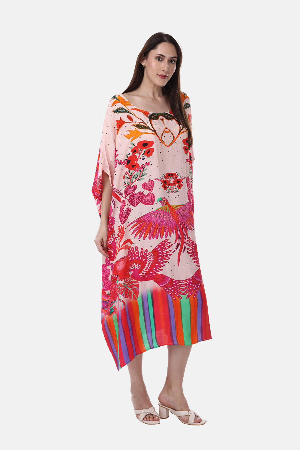BIRDS OF PARADISE - BOX KAFTAN - TheSwankStore