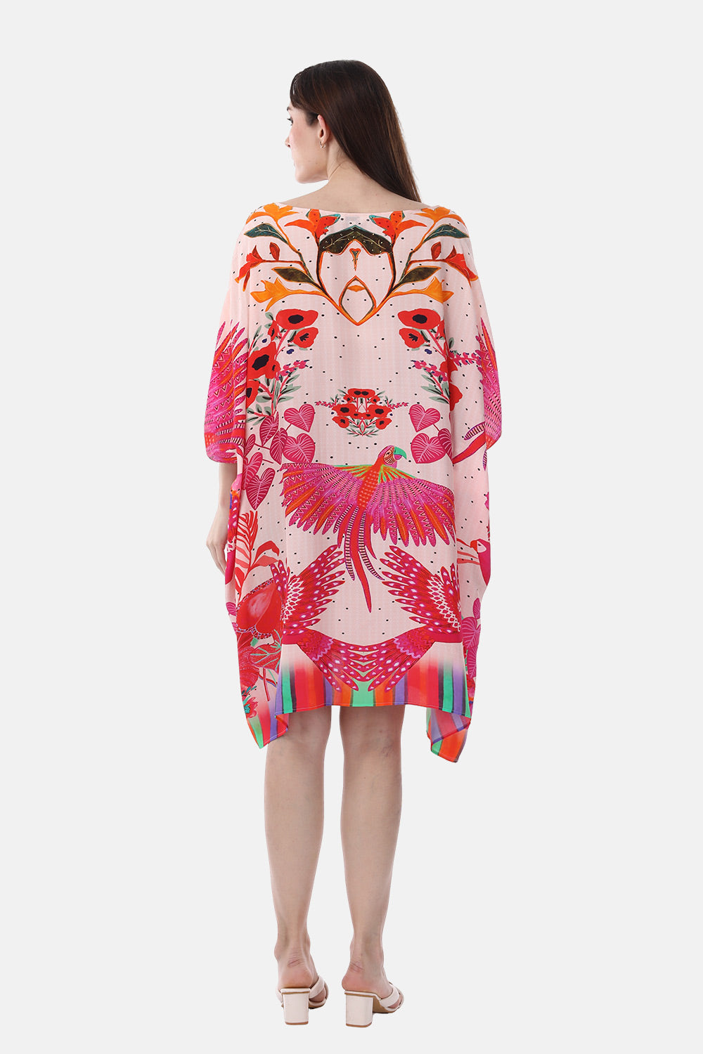 BIRDS OF PARADISE - SHORT BOX KAFTAN - TheSwankStore